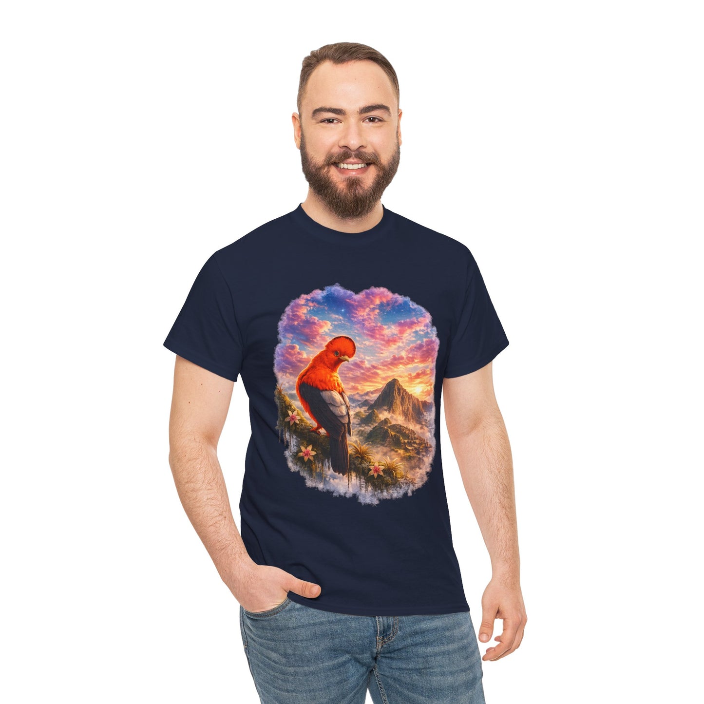 Spirit of the Andes – Machu Picchu Bird T-Shirt | Nature Graphic Tee