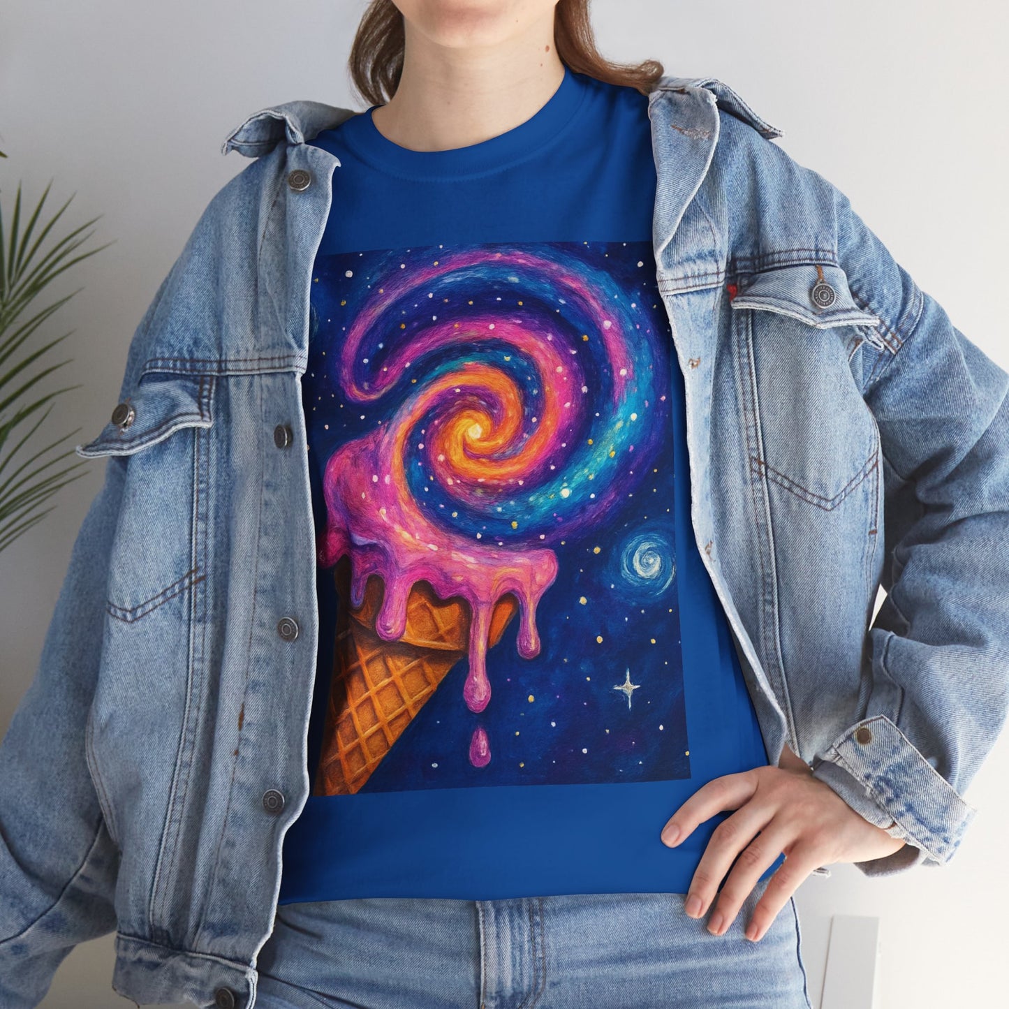 Ice Cream Galaxy T-Shirt – Fun Cosmic Aesthetic Tee