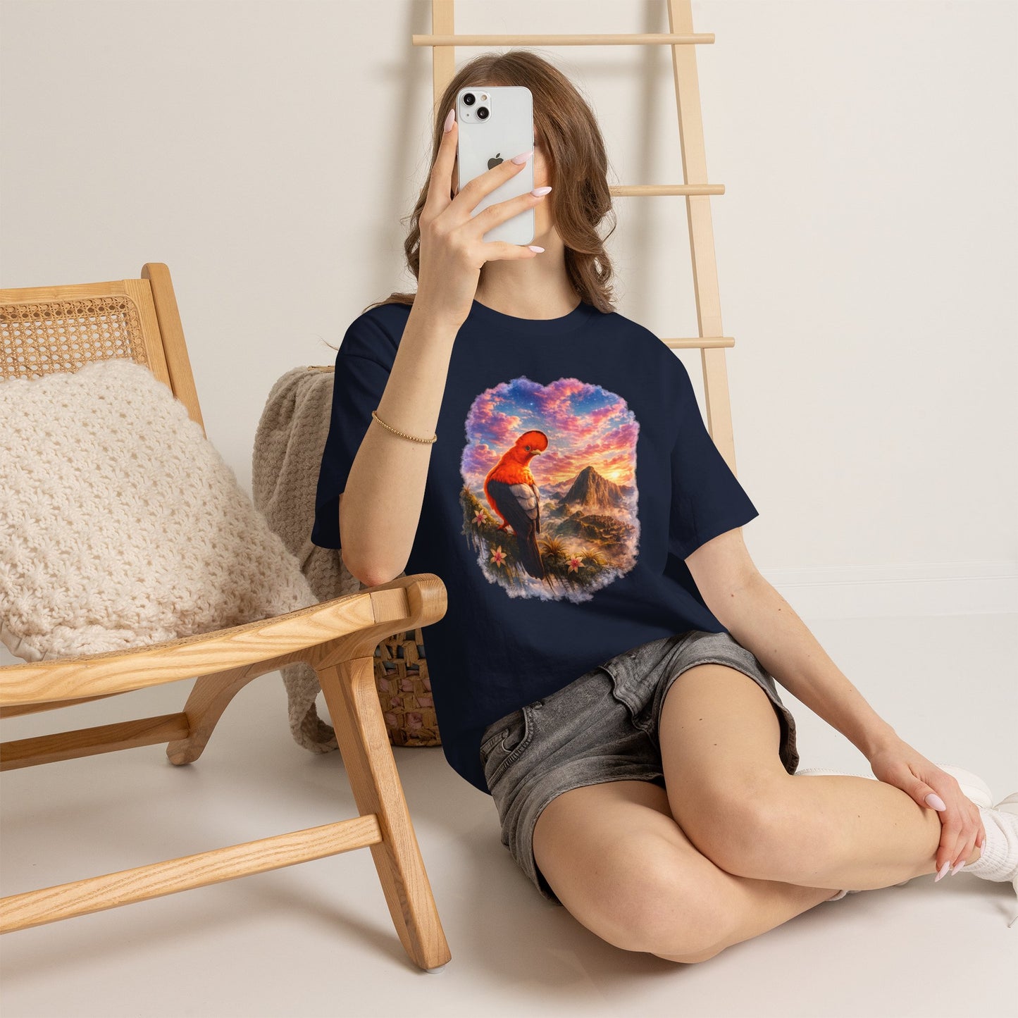 Spirit of the Andes – Machu Picchu Bird T-Shirt | Nature Graphic Tee