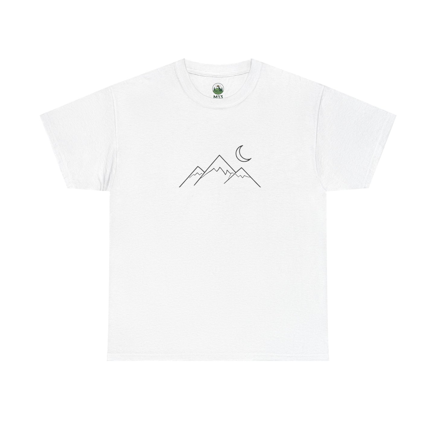 Mountain Moon T-Shirt – Minimalist Nature Night Aesthetic Tee