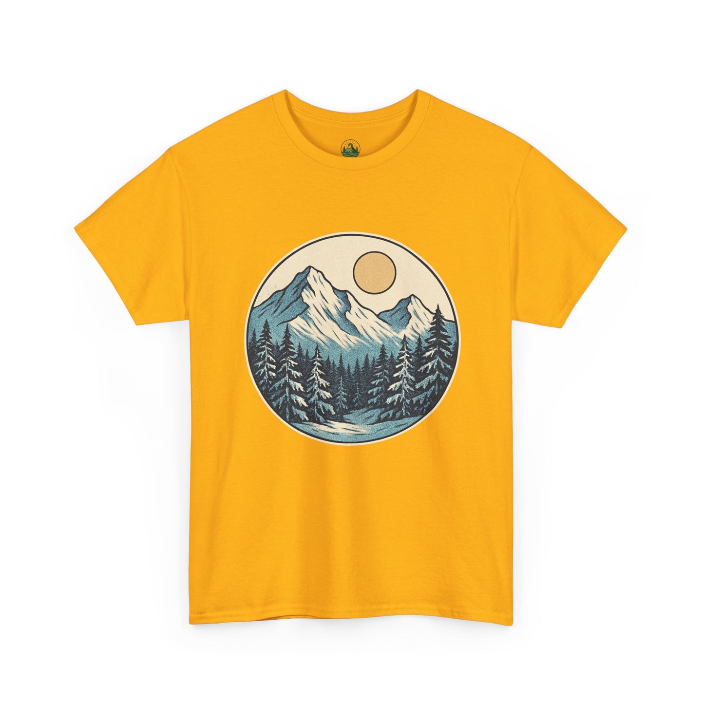Winter Sunrise T-Shirt – Minimalist Nature Landscape Tee