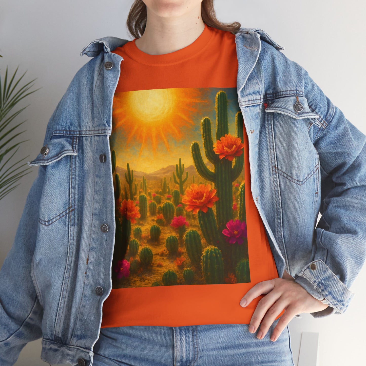 Desert Bloom T-Shirt – Minimalist Nature Aesthetic Tee