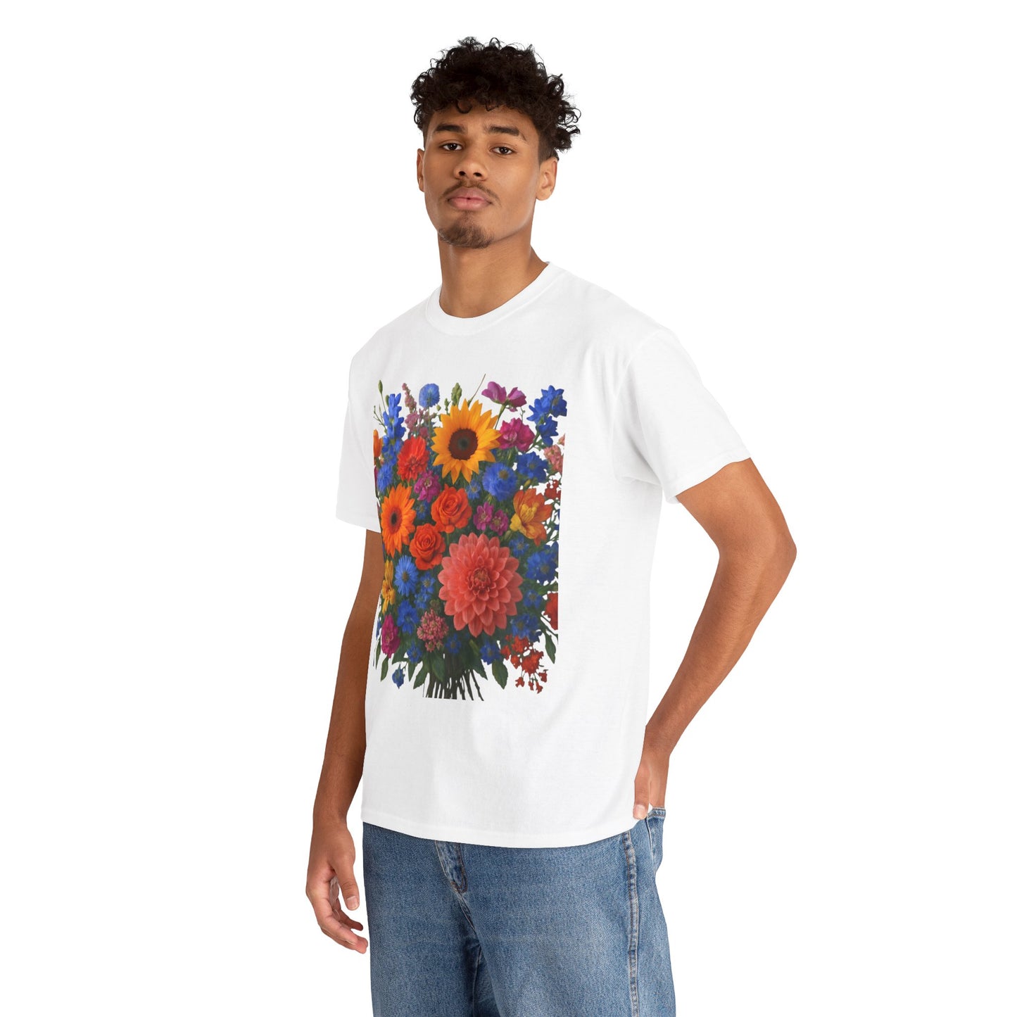 Garden Bouquet Flower T-Shirt – Summer Floral Aesthetic Tee