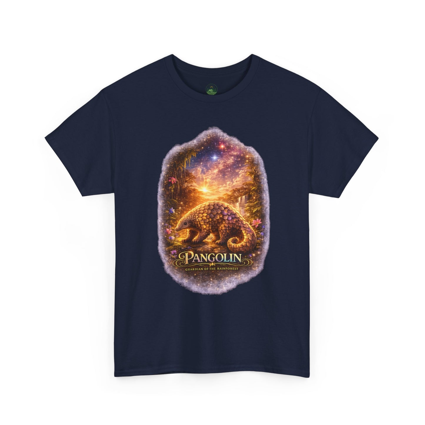 Pangolin T-Shirt – Mystic Forest Cosmic Design | Rare Wildlife Graphic Tee