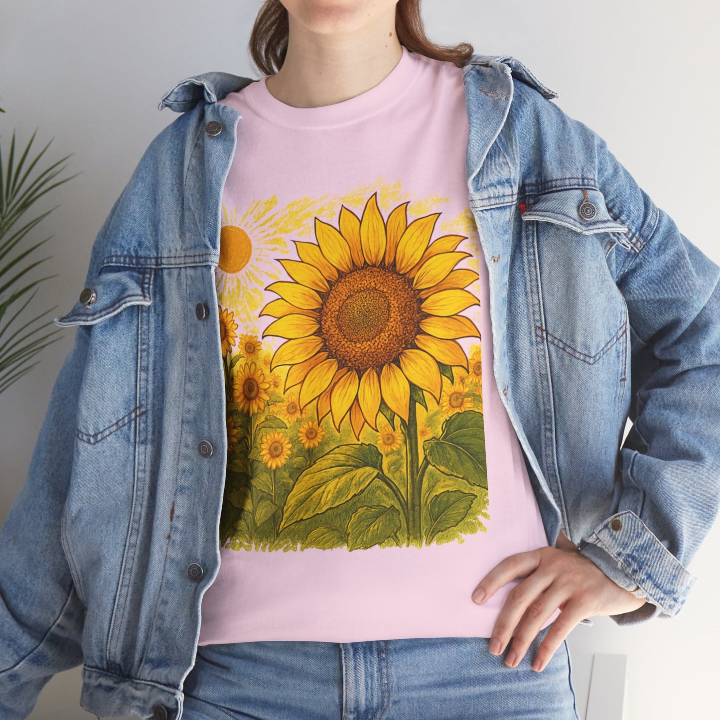 Sunflower Sunshine T-Shirt – Bright Floral Aesthetic Tee