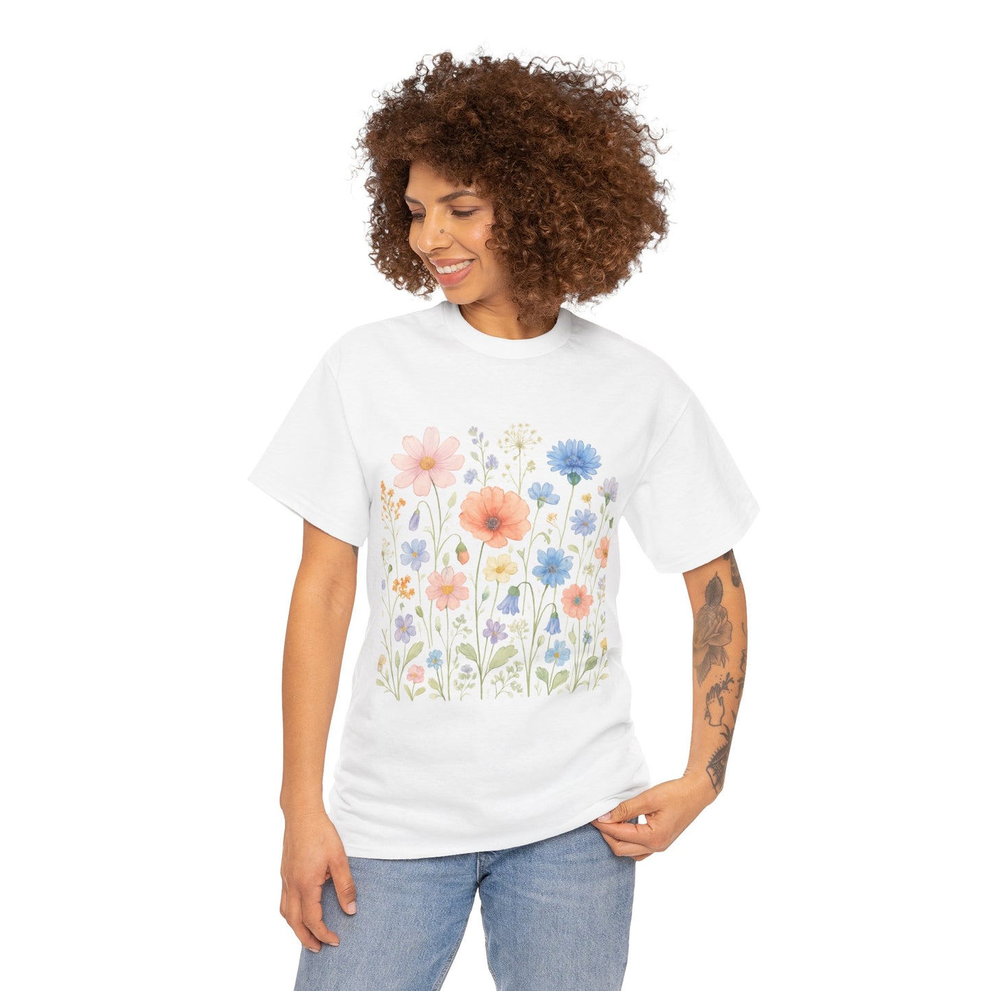 Wildflower Meadow T-Shirt – Nature Floral Aesthetic Tee