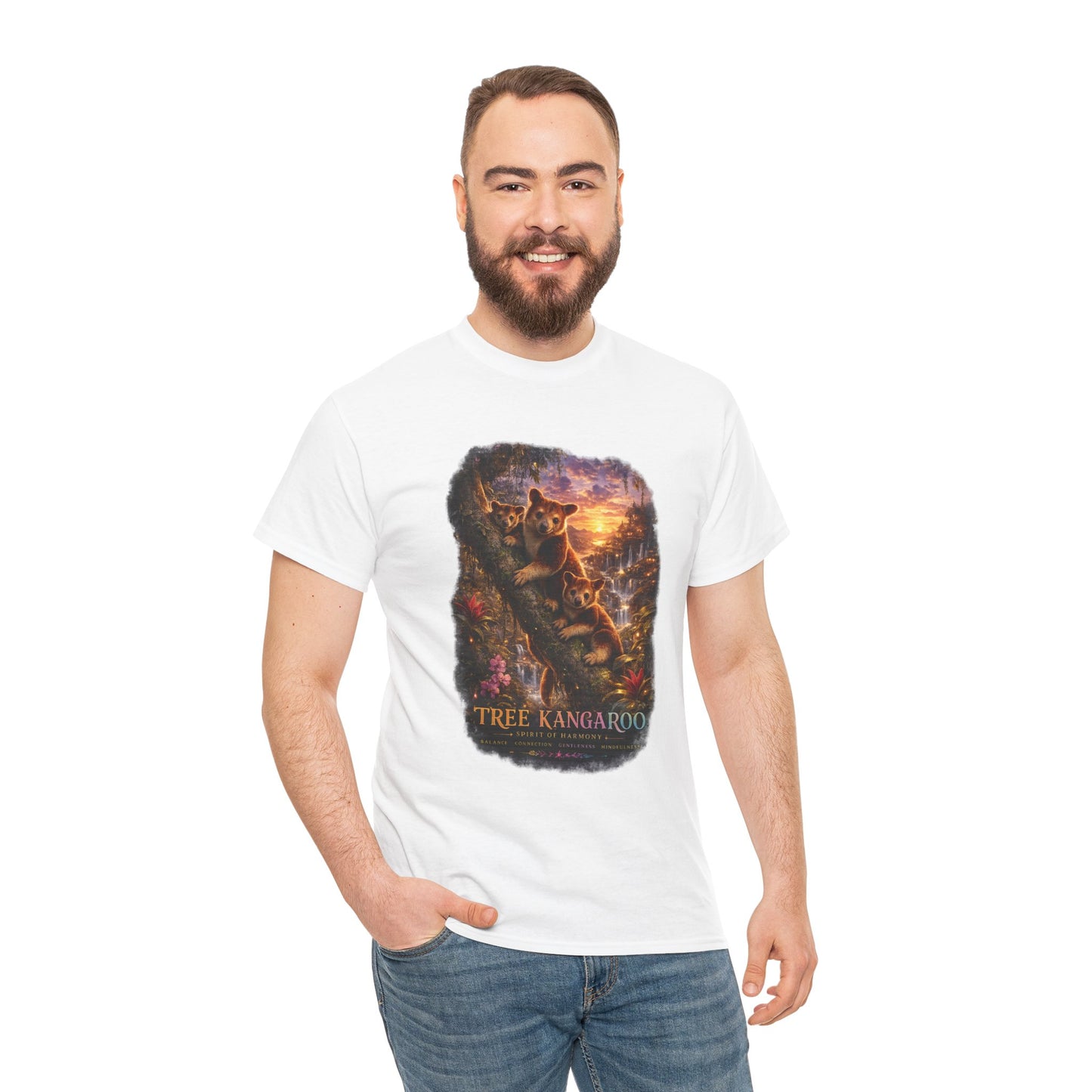 Tree Kangaroo T-Shirt – Mystic Forest Wildlife Design | Rare Nature Graphic Tee