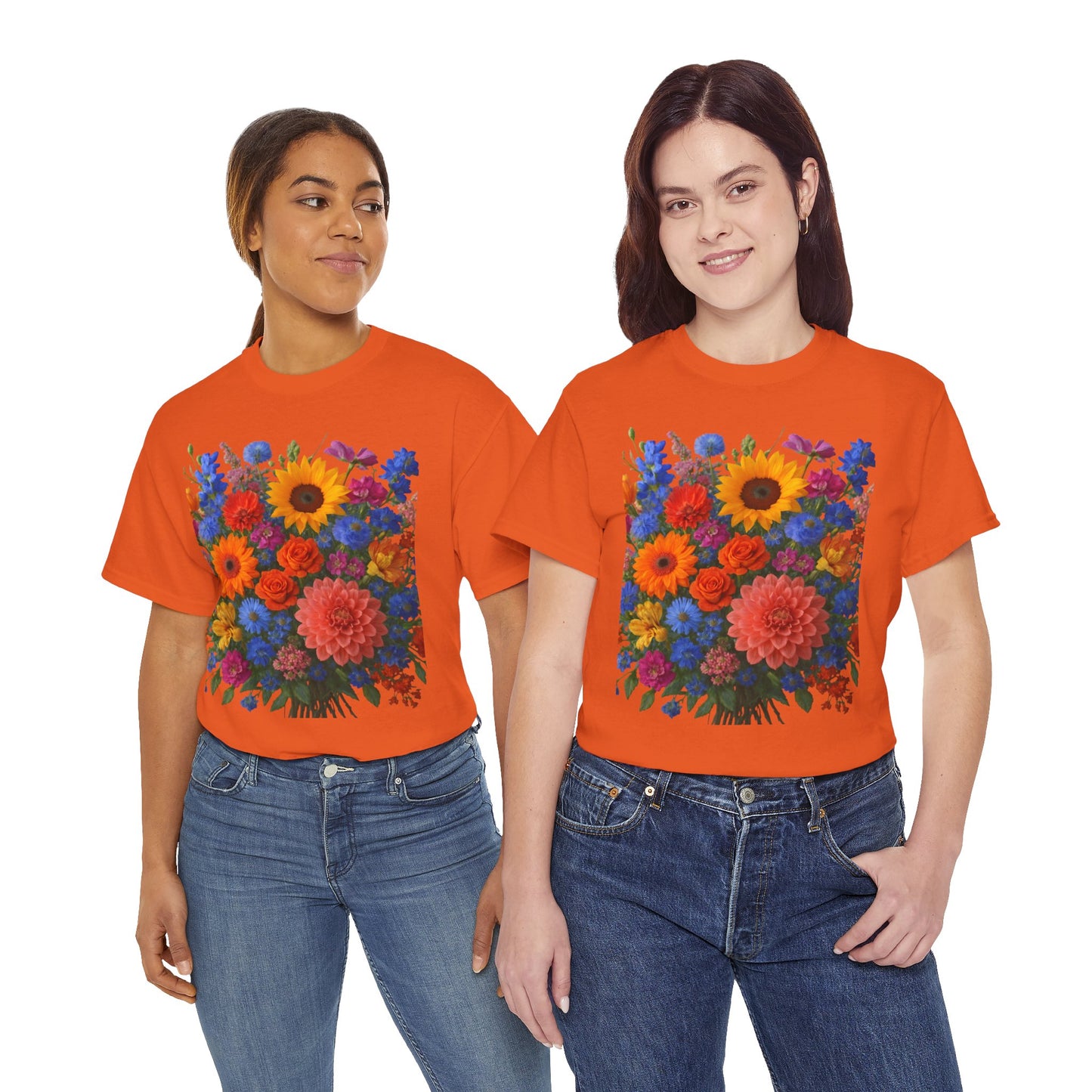 Garden Bouquet Flower T-Shirt – Summer Floral Aesthetic Tee