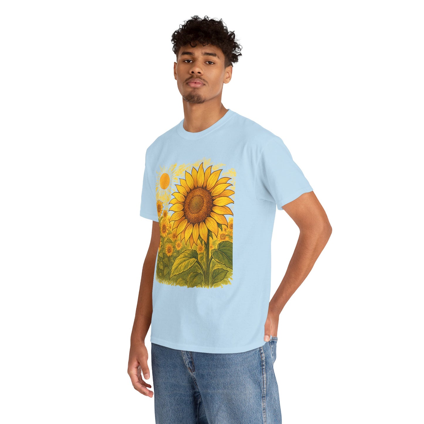 Sunflower Sunshine T-Shirt – Bright Floral Aesthetic Tee