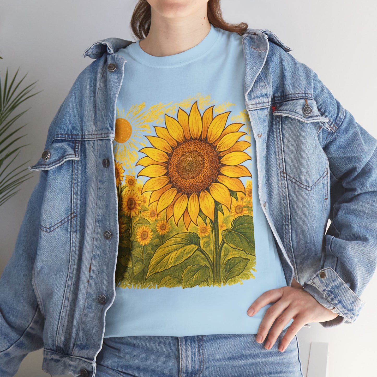 Sunflower Sunshine T-Shirt – Bright Floral Aesthetic Tee