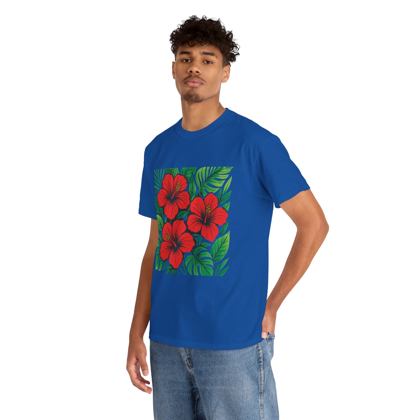 Tropical Hibiscus Flower T-Shirt – Summer Vibe Aesthetic Tee