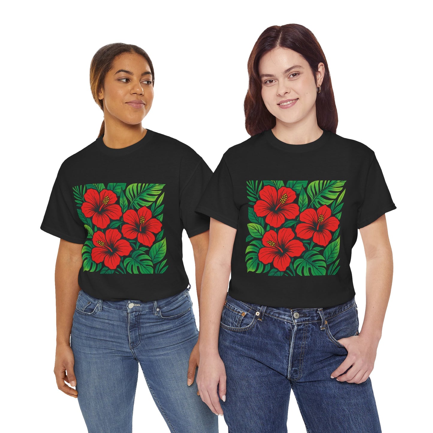 Tropical Hibiscus Flower T-Shirt – Summer Vibe Aesthetic Tee