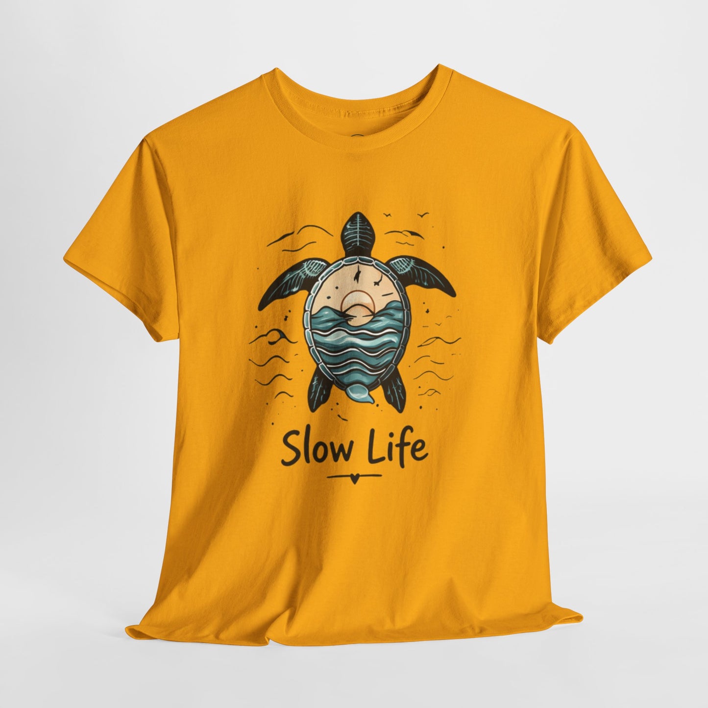 Slow Life Turtle Shirt – Aesthetic Ocean Tee for Relaxed Souls & Beach Lovers