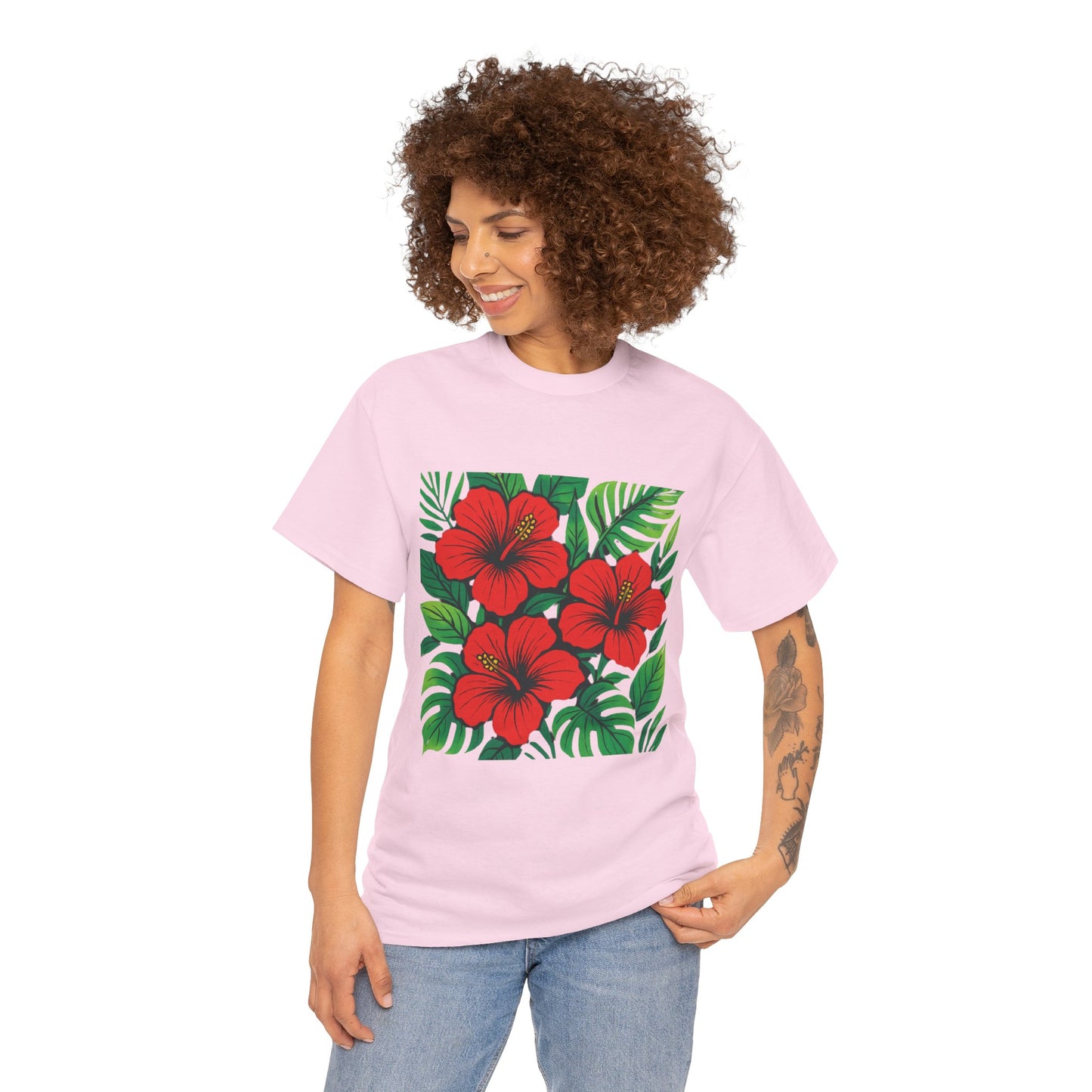 Tropical Hibiscus Flower T-Shirt – Summer Vibe Aesthetic Tee