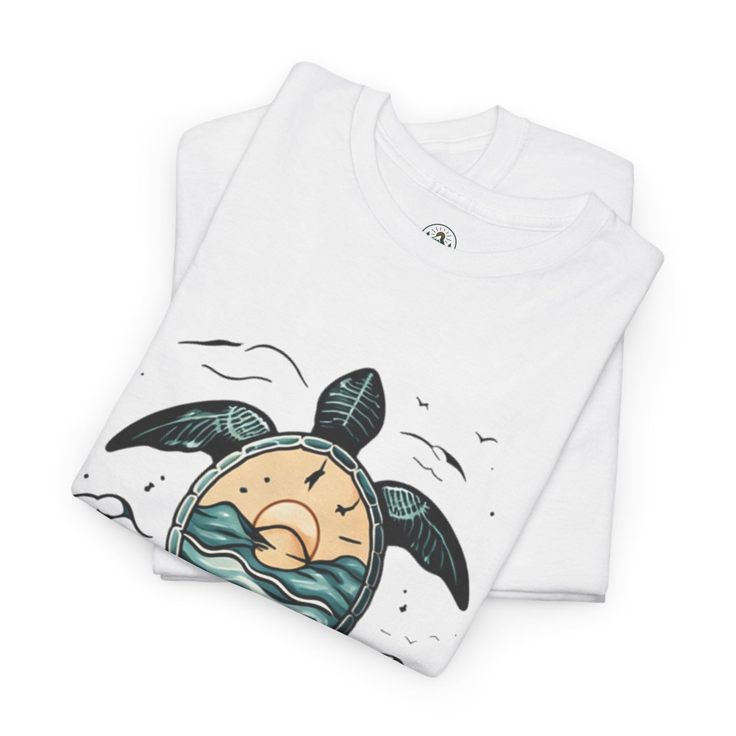 Slow Life Turtle Shirt – Aesthetic Ocean Tee for Relaxed Souls & Beach Lovers