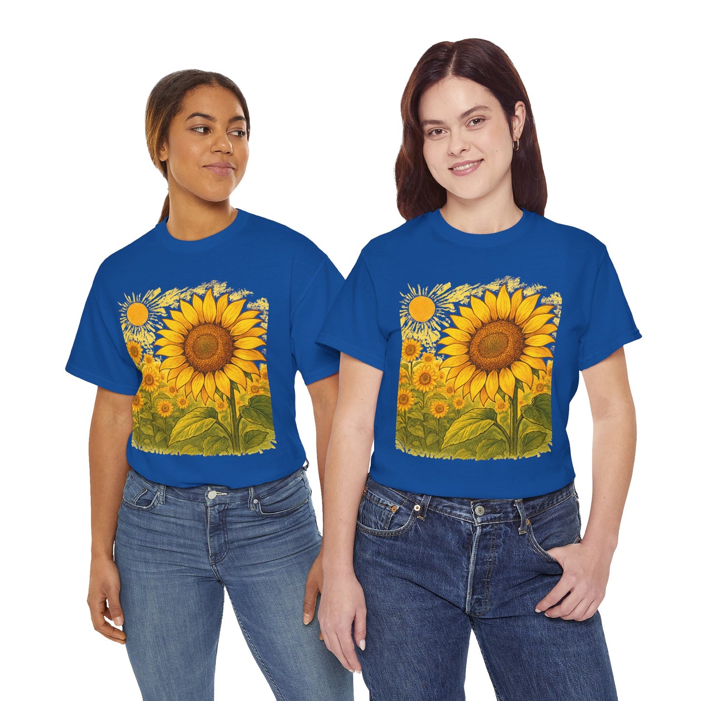 Sunflower Sunshine T-Shirt – Bright Floral Aesthetic Tee