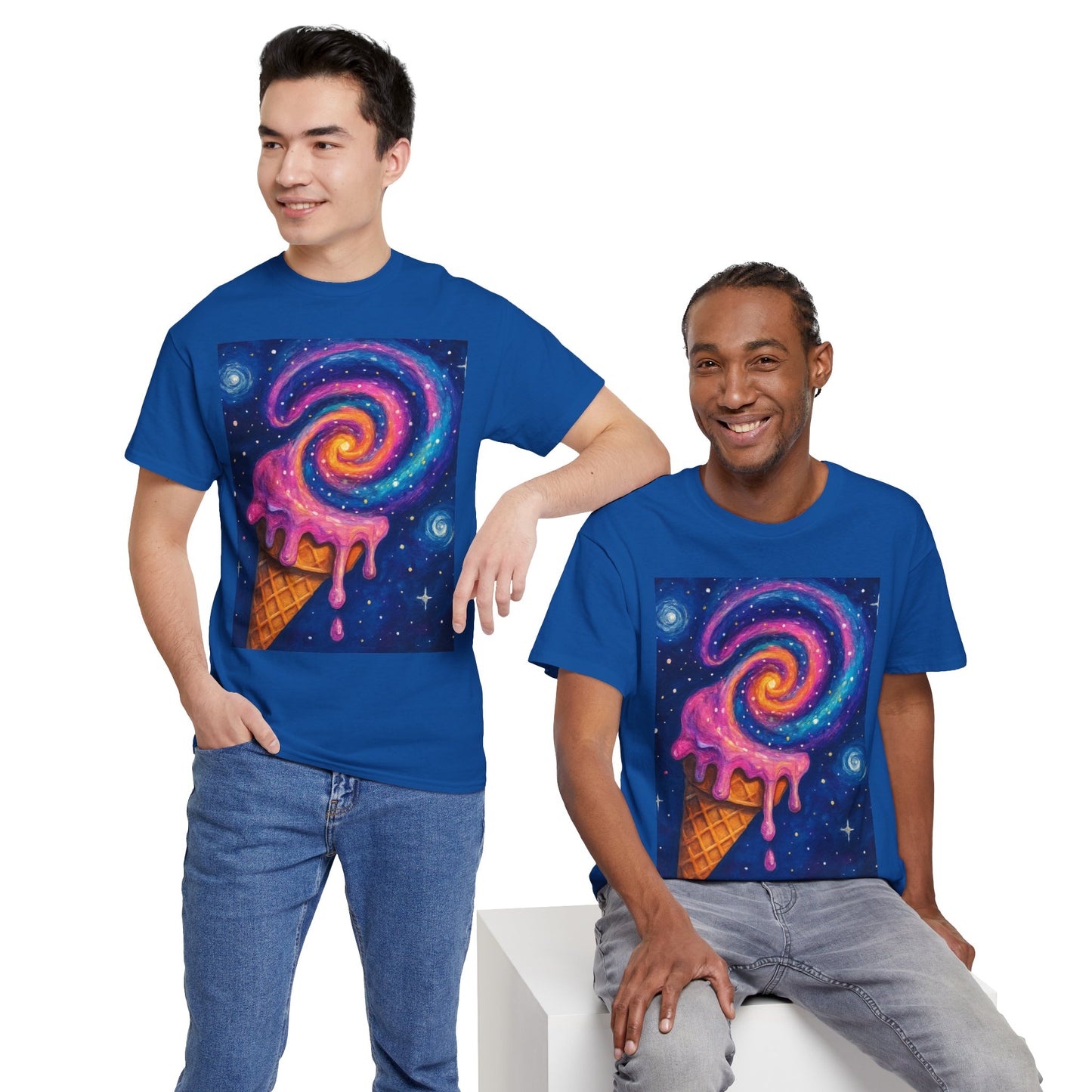 Ice Cream Galaxy T-Shirt – Fun Cosmic Aesthetic Tee