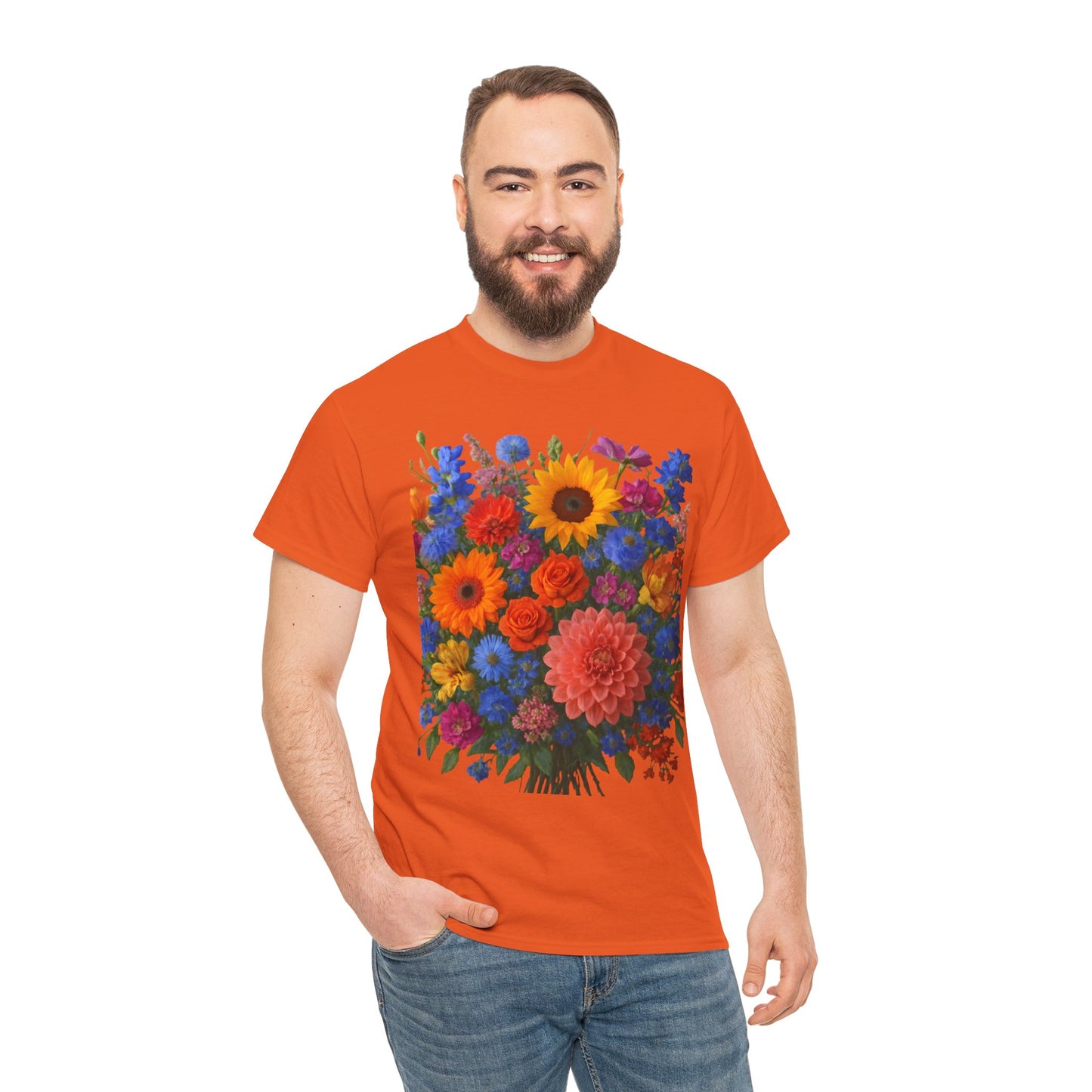 Garden Bouquet Flower T-Shirt – Summer Floral Aesthetic Tee