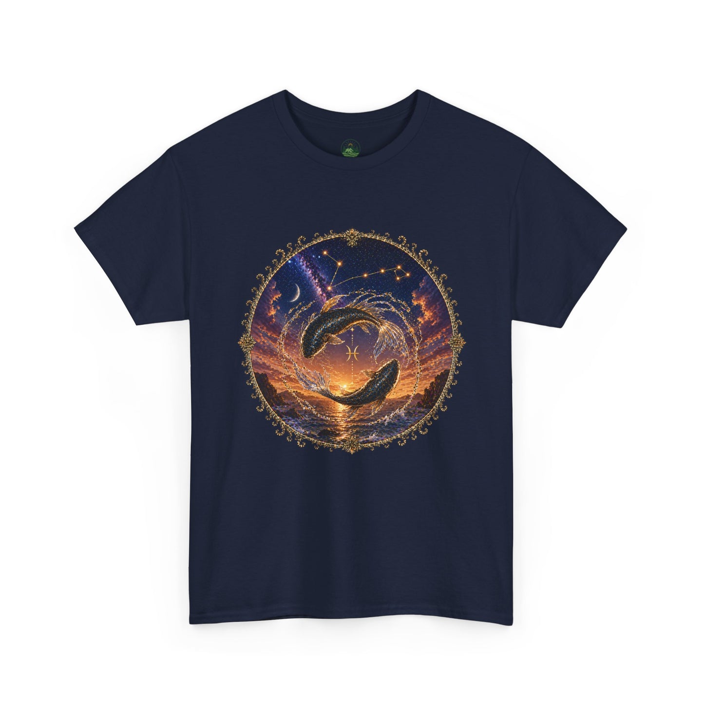 Pisces Zodiac T-Shirt – Dreamy Fish Cosmic Design | Spiritual & Aesthetic Astrology Tee