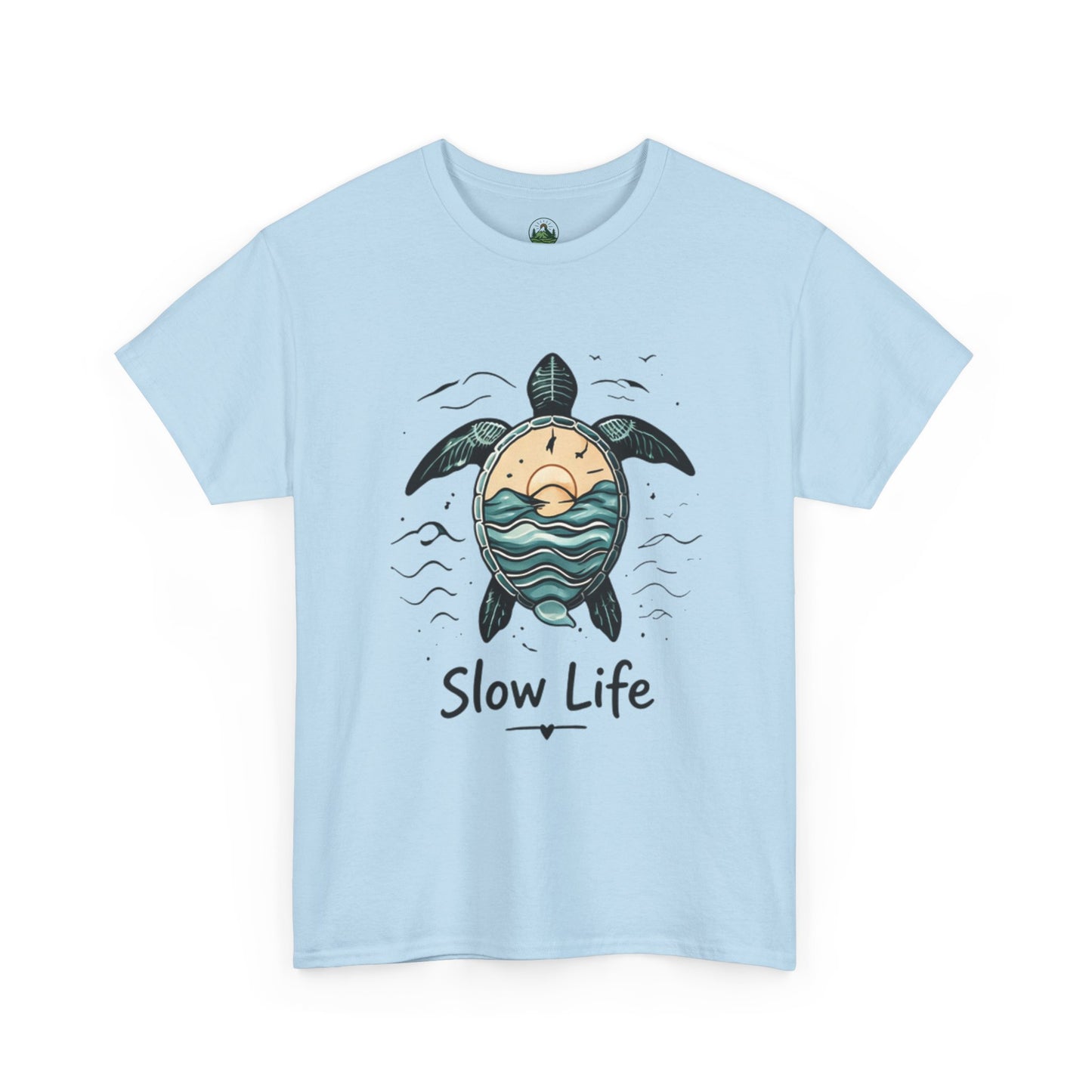 Slow Life Turtle Shirt – Aesthetic Ocean Tee for Relaxed Souls & Beach Lovers