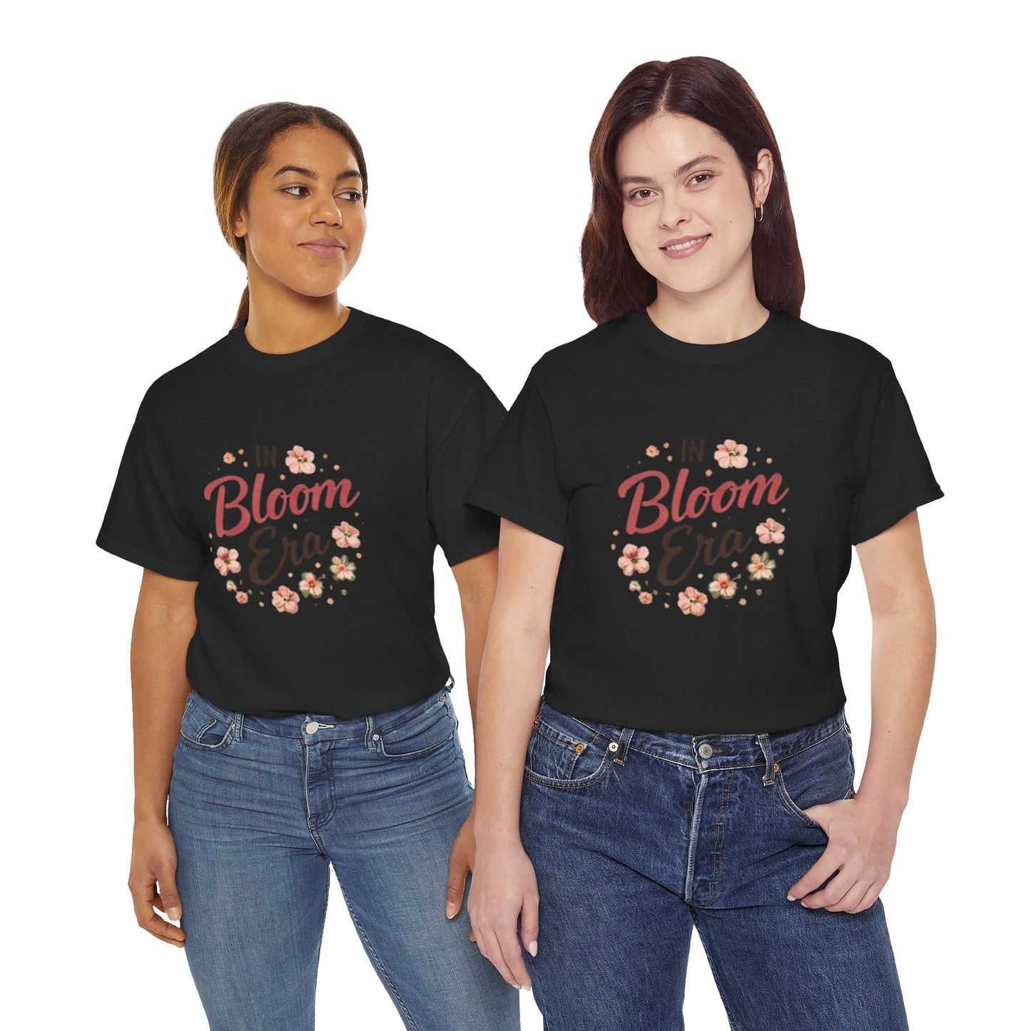 In Bloom Era T-Shirt –Bloom Minimalist Floral Aesthetic Tee, Cute Feminine Graphic Shirt