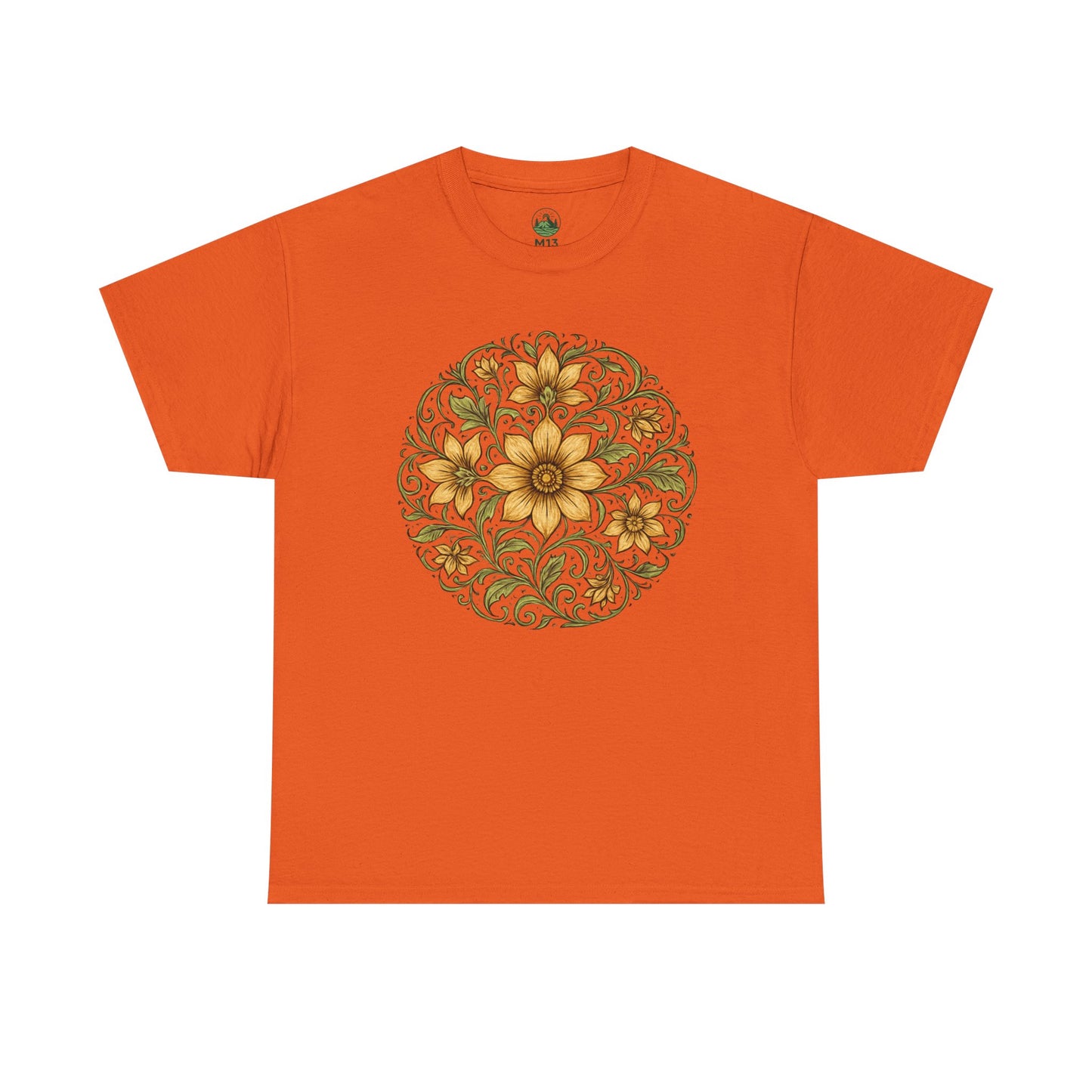 Spring Awakening Mandala T-Shirt – Boho Floral Aesthetic Tee