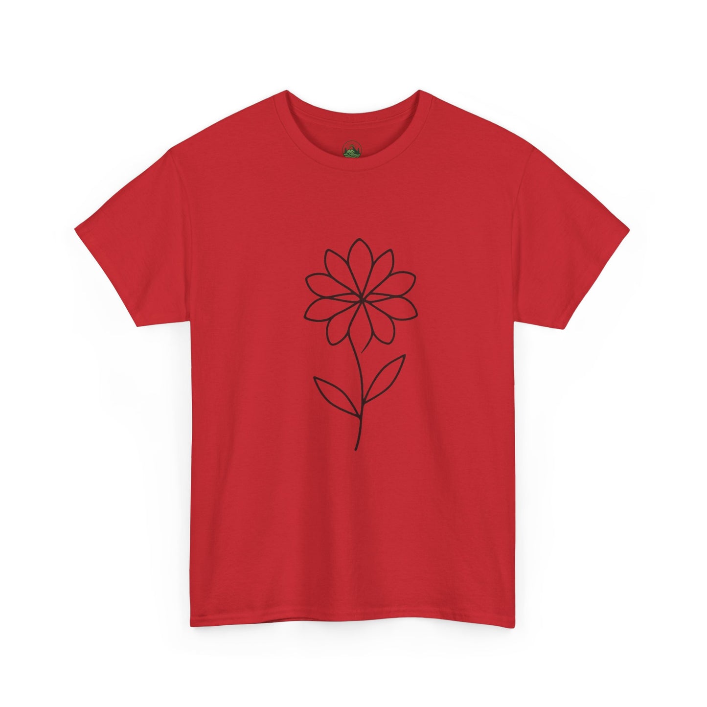 Minimalist Flower T-Shirt – Soft Floral Aesthetic Tee