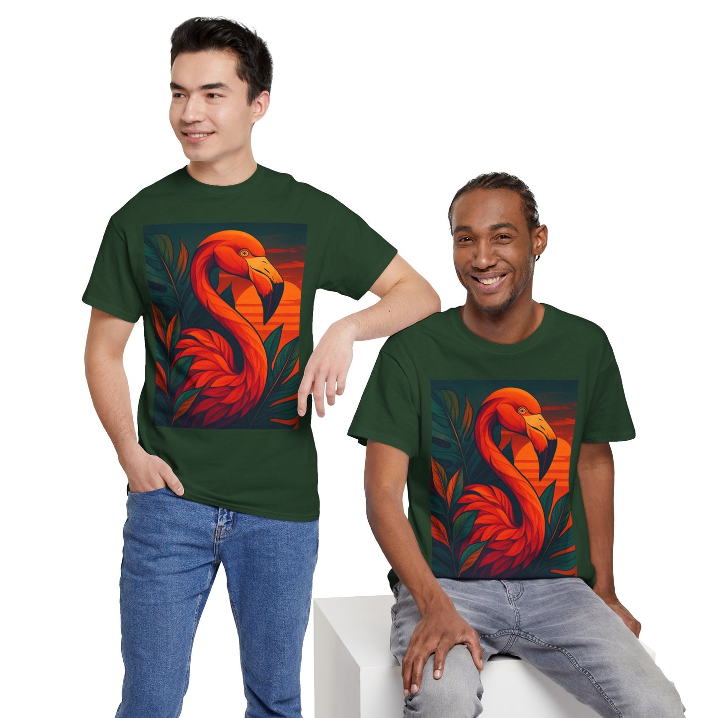 Tropical Animal Fusion T-Shirt – Exotic Nature Graphic Tee