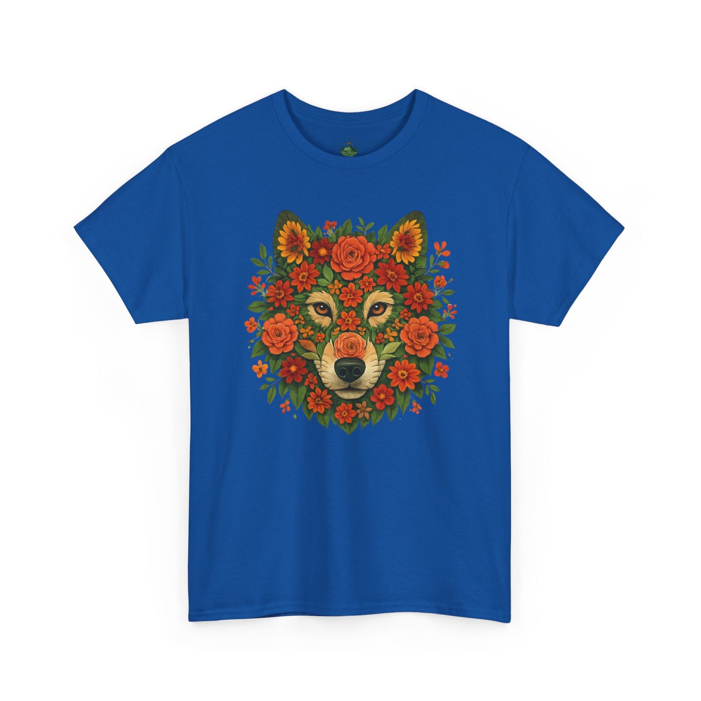 Floral Animal Portrait T-Shirt – Nature Art Aesthetic Tee
