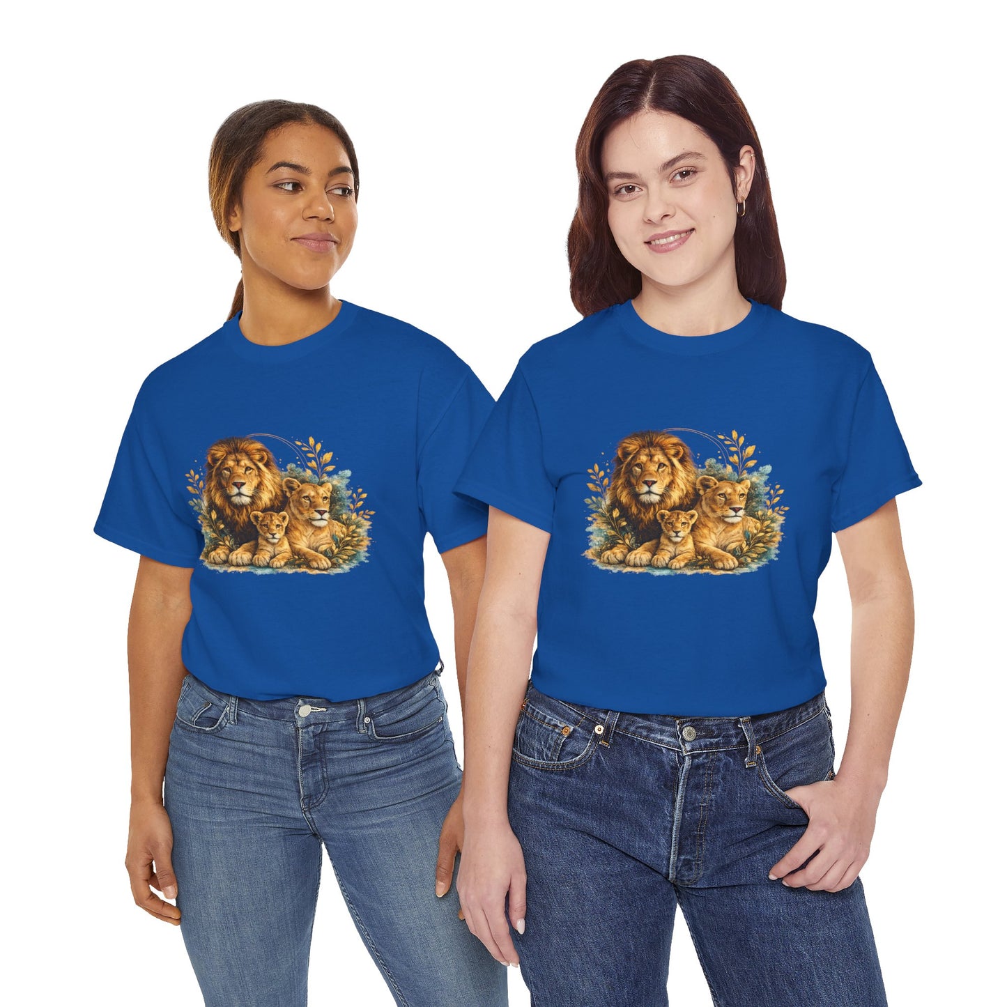 Lion Family T-Shirt – Majestic Wildlife Nature Design | Lion Pride Graphic Tee