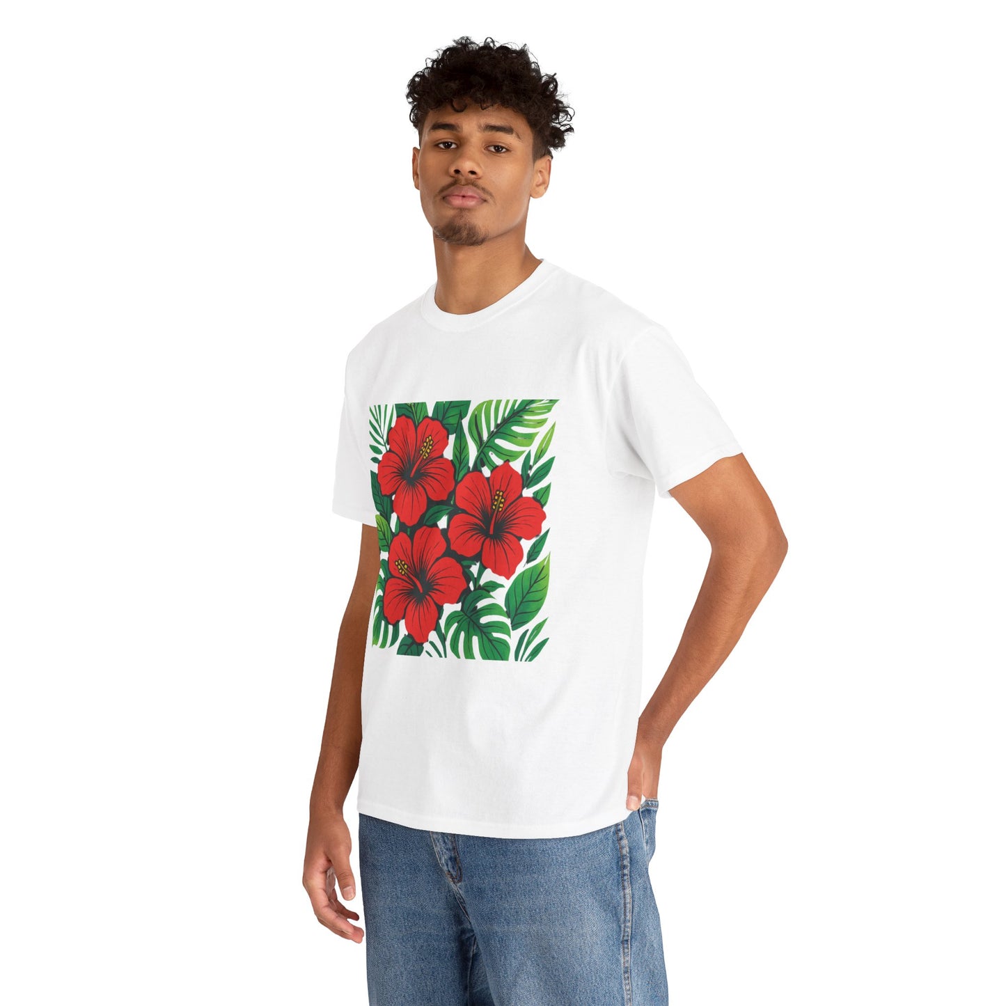 Tropical Hibiscus Flower T-Shirt – Summer Vibe Aesthetic Tee