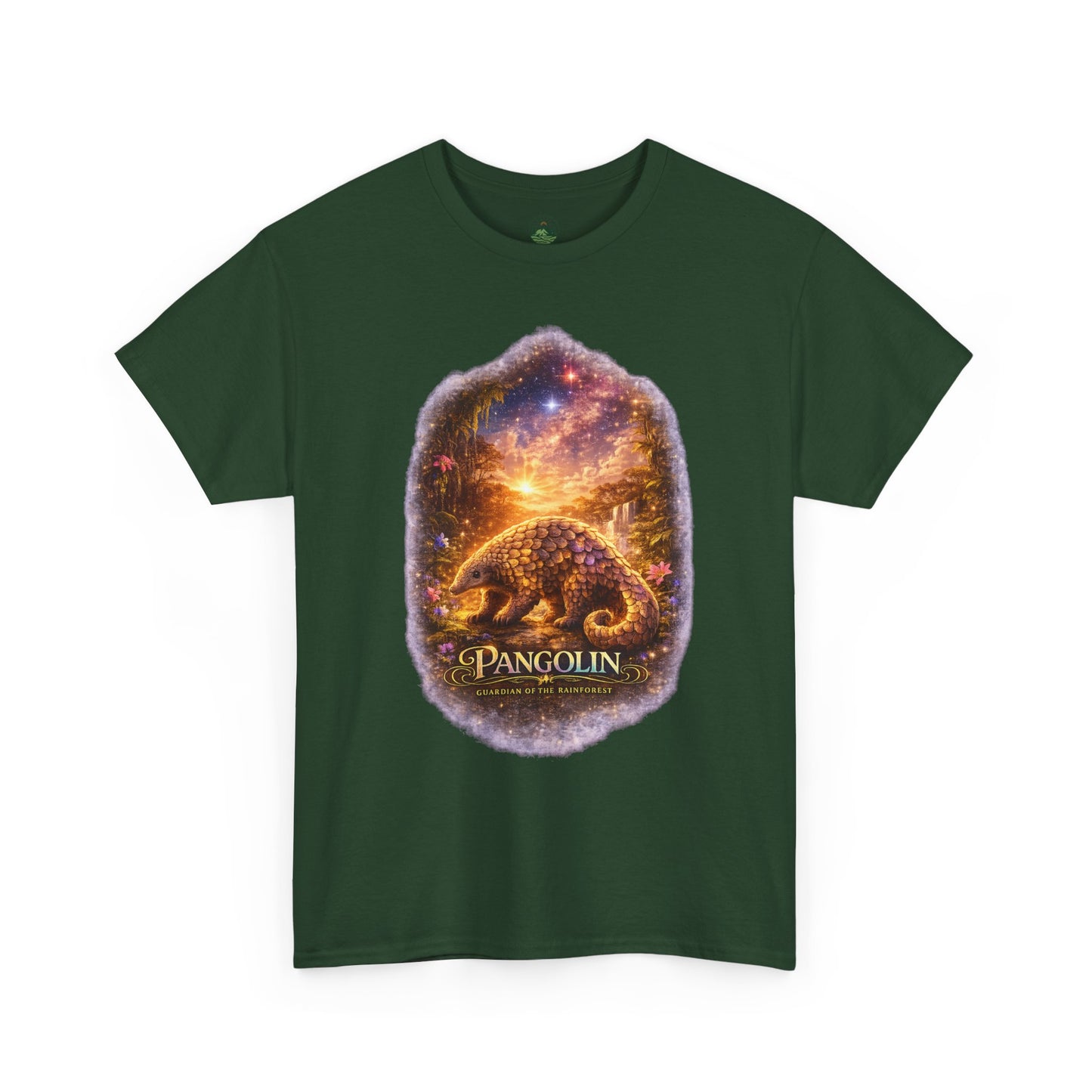 Pangolin T-Shirt – Mystic Forest Cosmic Design | Rare Wildlife Graphic Tee