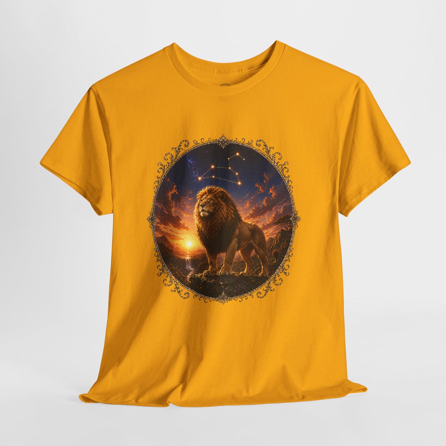 Leo Zodiac T-Shirt – Majestic Lion Cosmic Design | Bold Astrology Power Tee