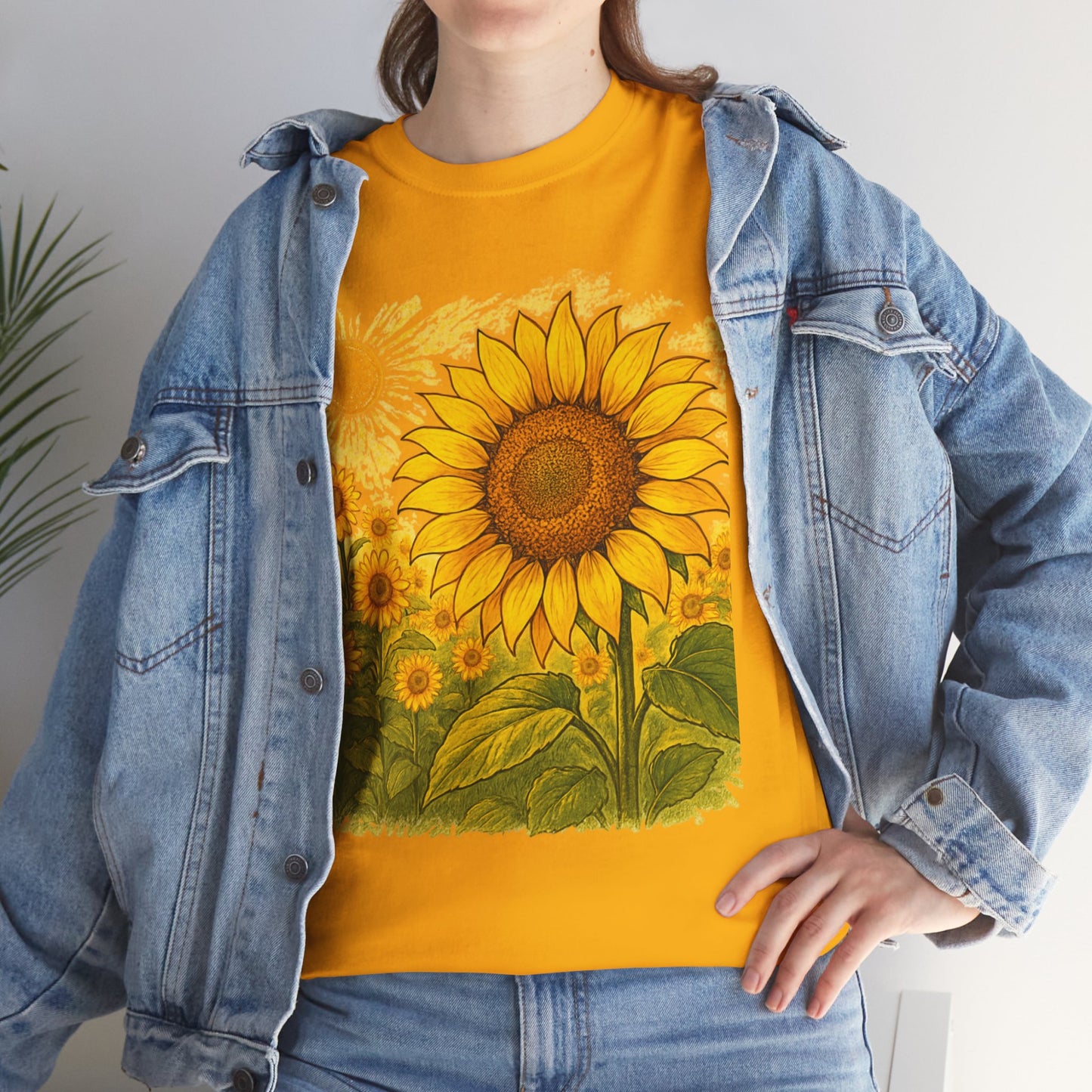 Sunflower Sunshine T-Shirt – Bright Floral Aesthetic Tee