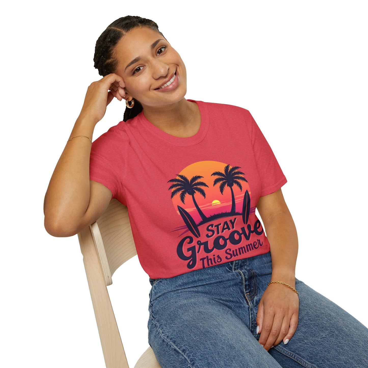Stay Groovy Summer T-Shirt – Retro Vibe Graphic Tee