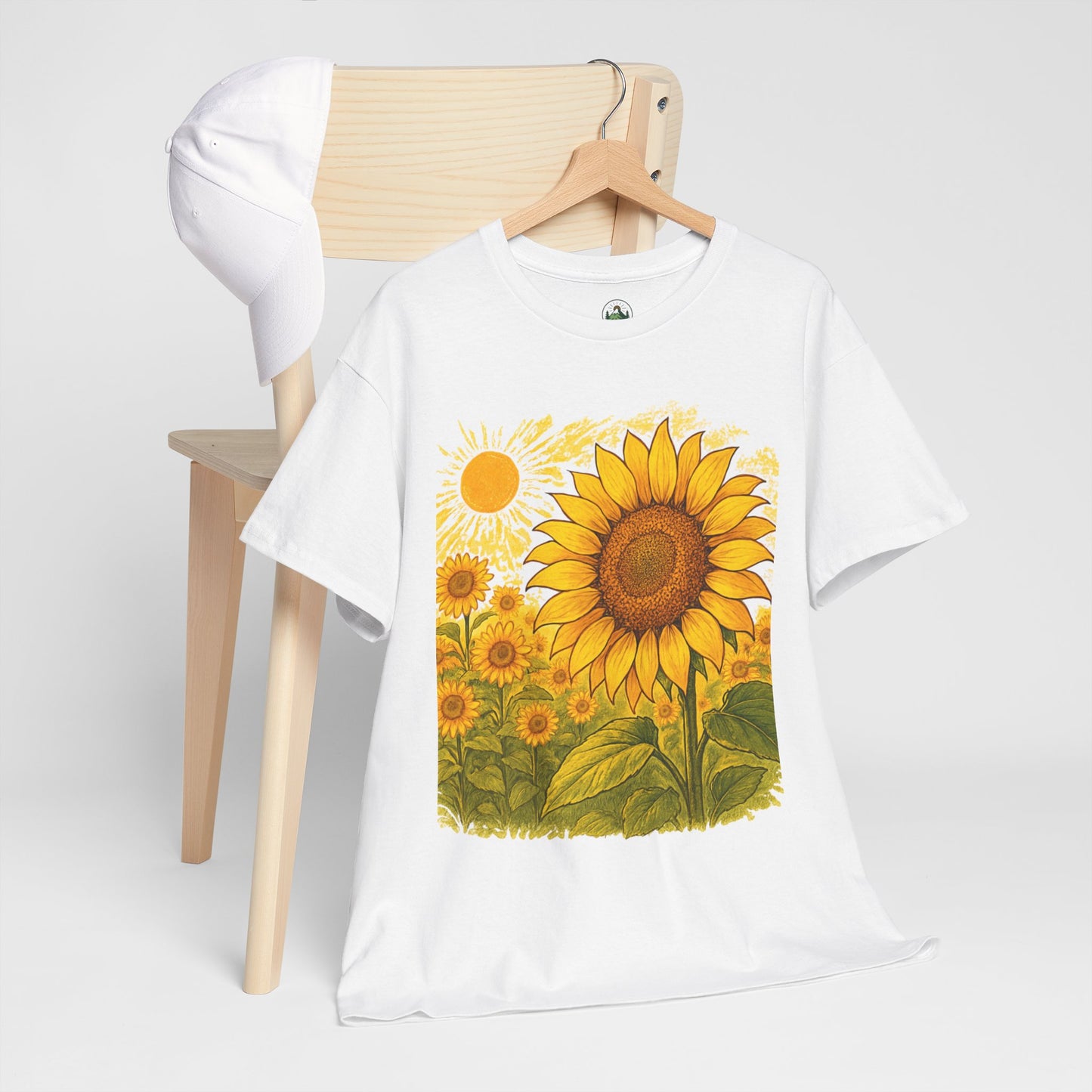 Sunflower Sunshine T-Shirt – Bright Floral Aesthetic Tee