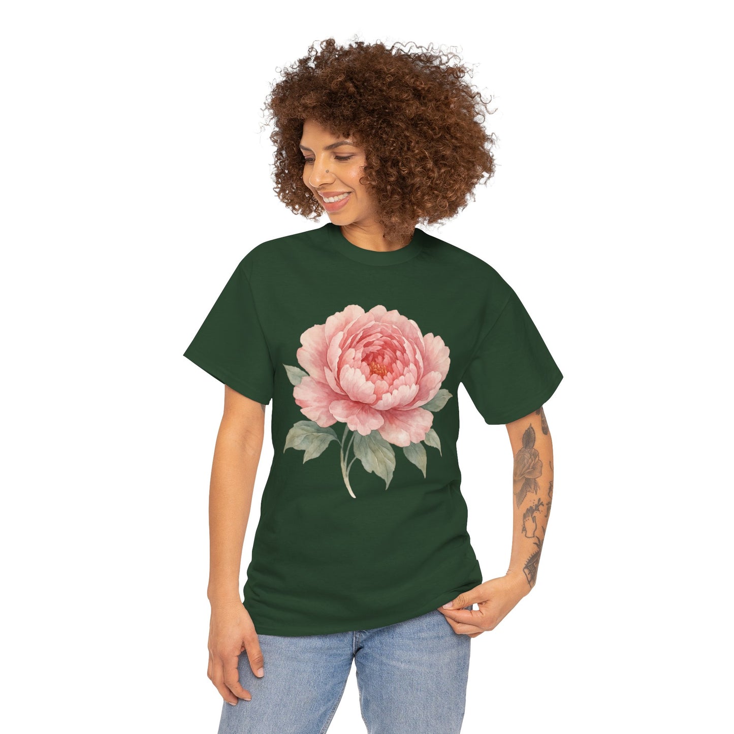 Peony Flower T-Shirt – Soft Floral Aesthetic Tee