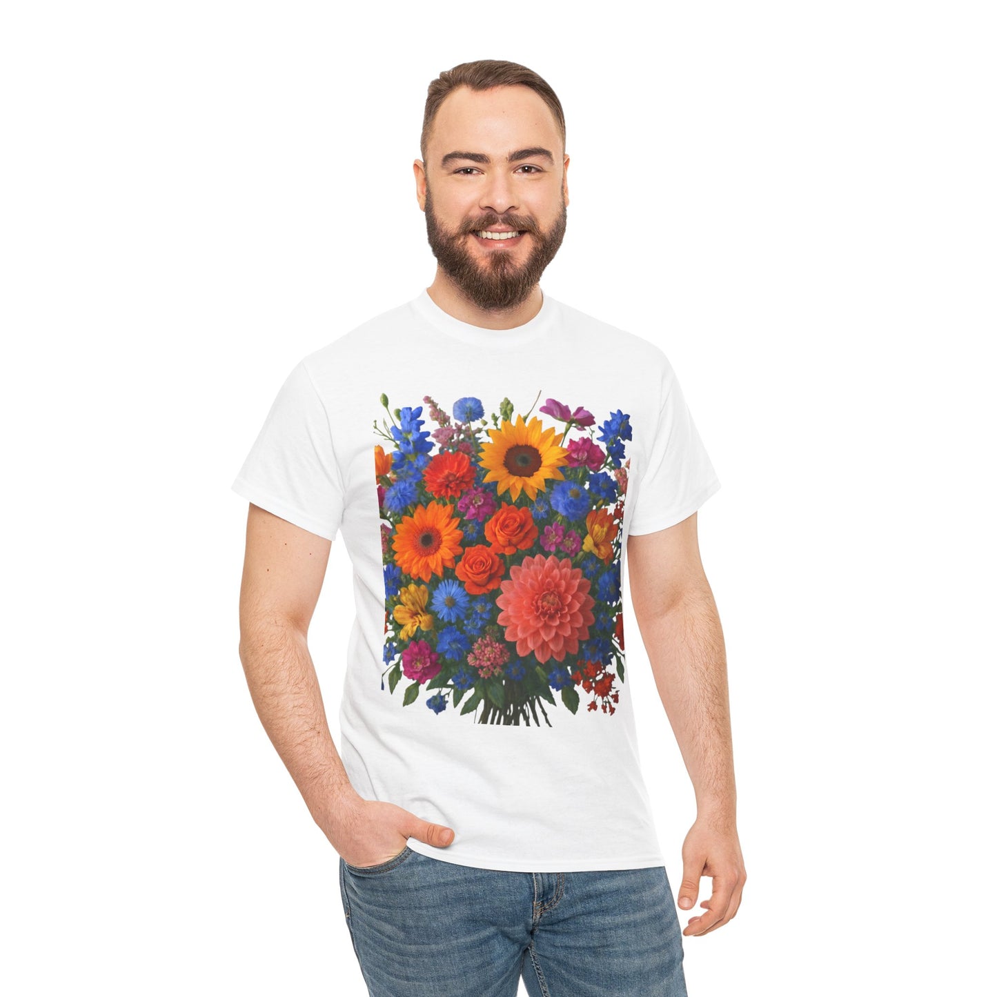 Garden Bouquet Flower T-Shirt – Summer Floral Aesthetic Tee