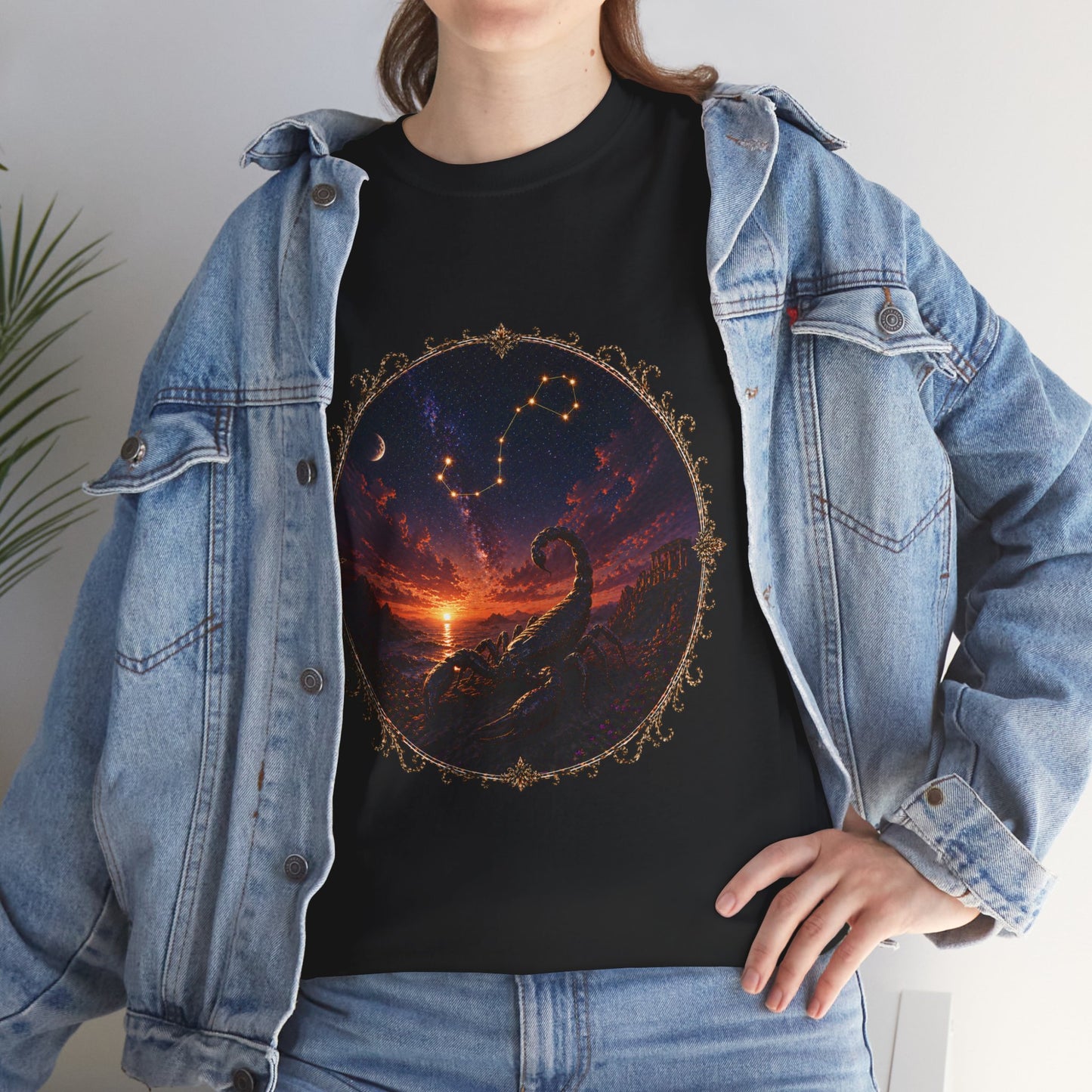 Scorpio Zodiac T-Shirt – Dark Scorpion Mystic Design | Intense Astrology Power Tee