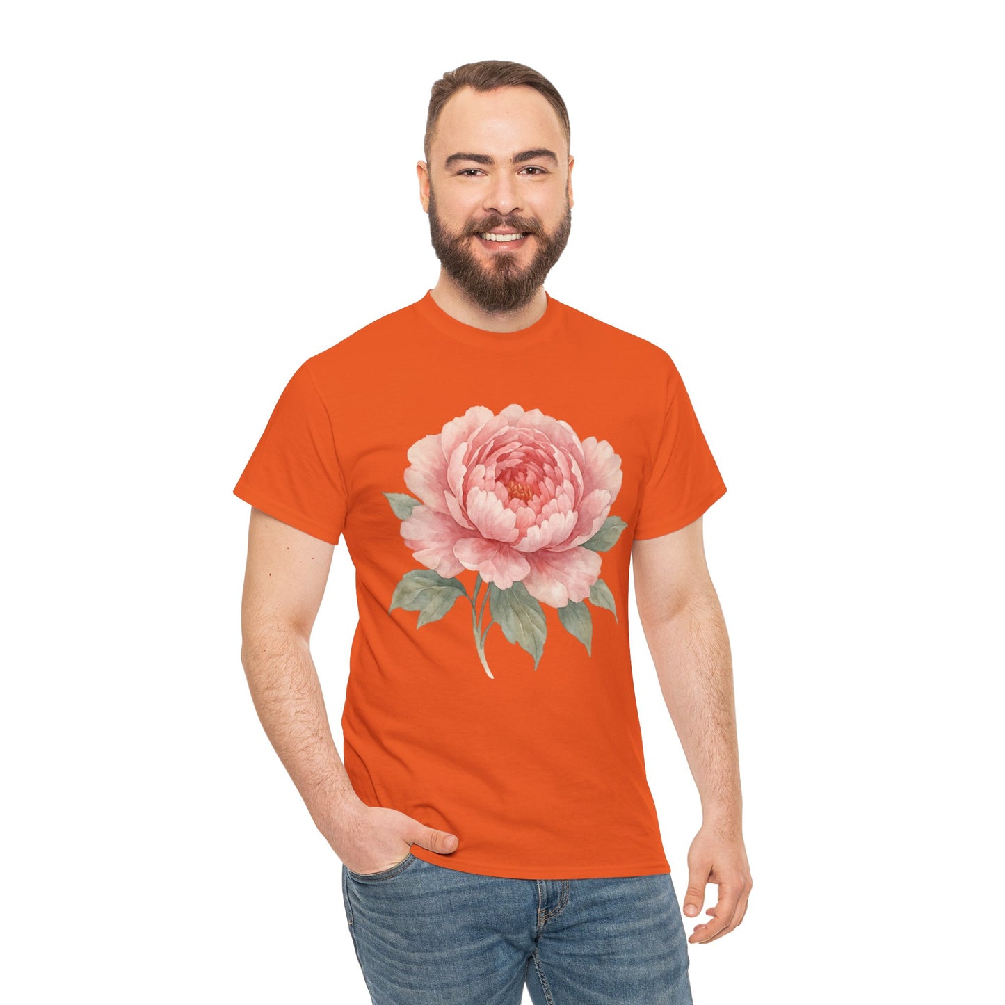Peony Flower T-Shirt – Soft Floral Aesthetic Tee