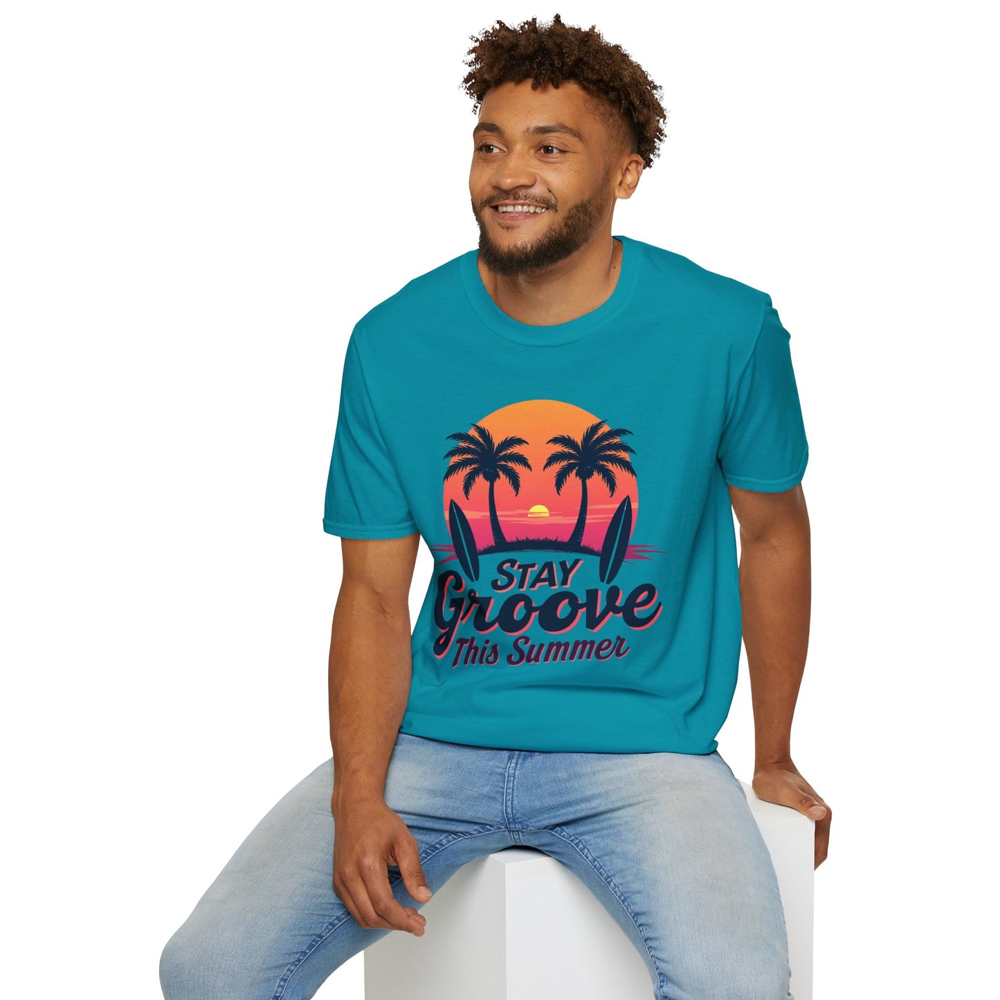Stay Groovy Summer T-Shirt – Retro Vibe Graphic Tee
