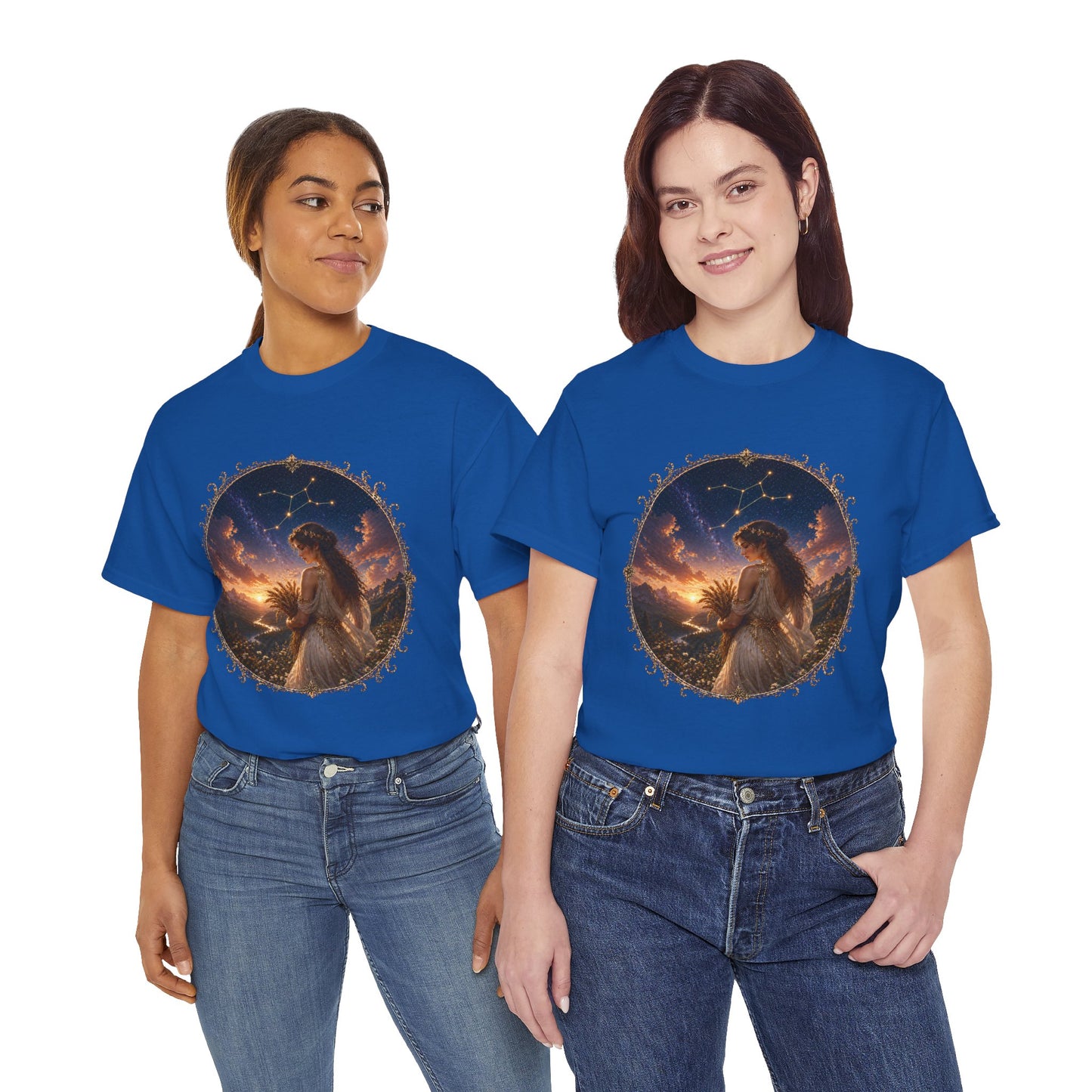 Virgo Zodiac T-Shirt – Minimalist Maiden Design | Elegant Astrology & Nature Tee