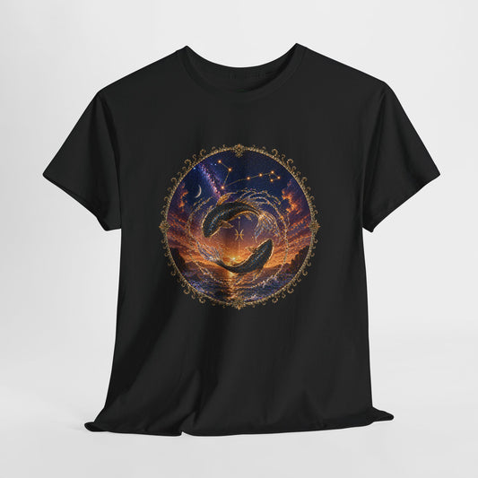 Pisces Zodiac T-Shirt – Dreamy Fish Cosmic Design | Spiritual & Aesthetic Astrology Tee