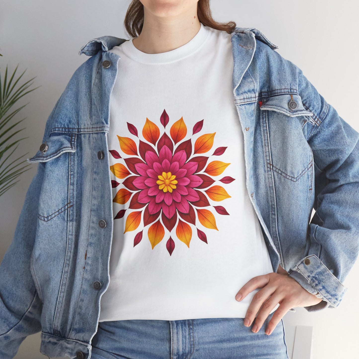 Floral Mandala T- Shirt -Boho Flower Aesthetic Tee