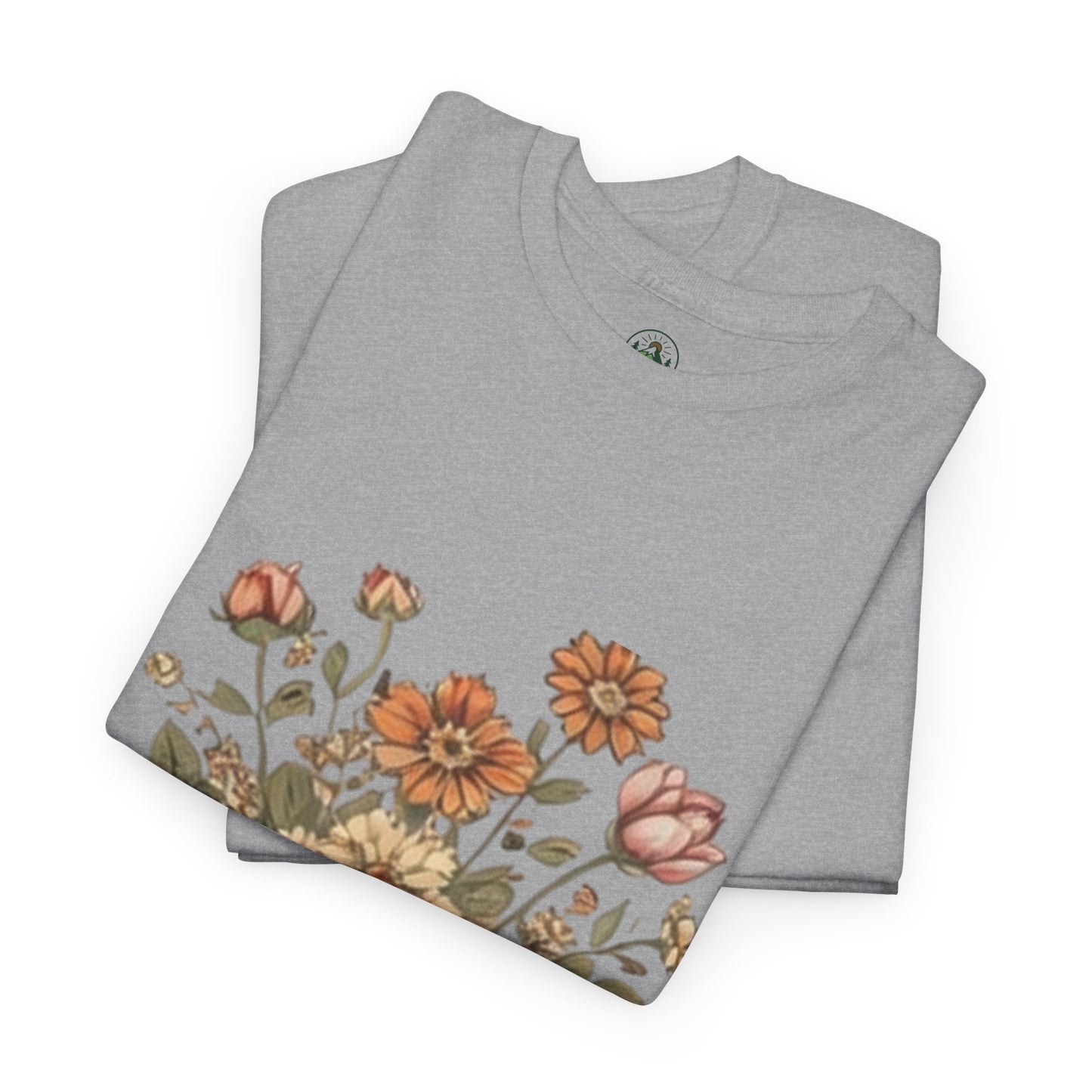 Nature Is My Therapy T-Shirt - Minimalist Floral Design Tee