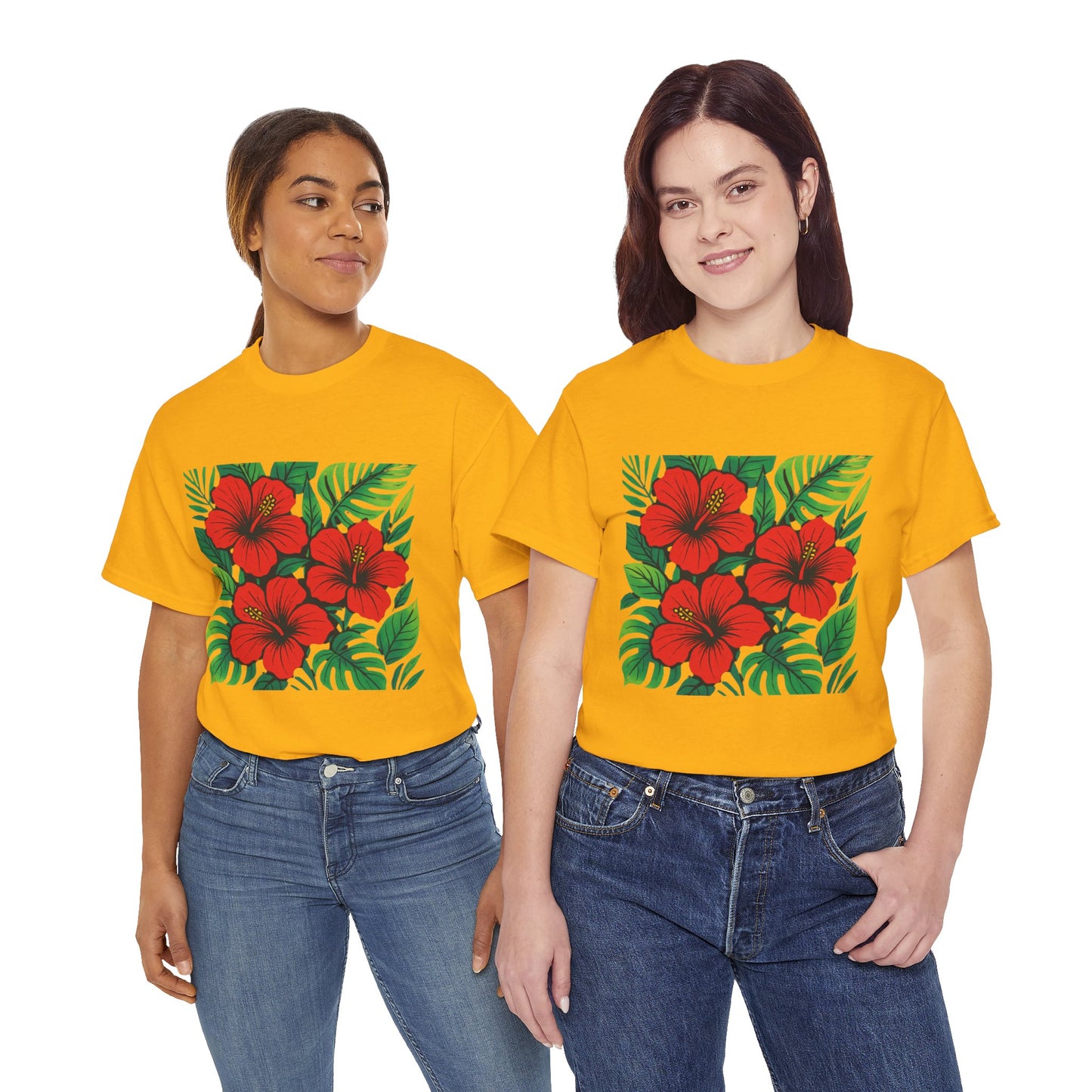 Tropical Hibiscus Flower T-Shirt – Summer Vibe Aesthetic Tee