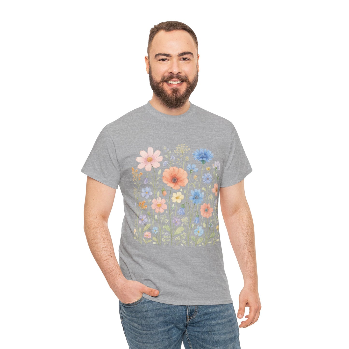 Wildflower Meadow T-Shirt – Nature Floral Aesthetic Tee