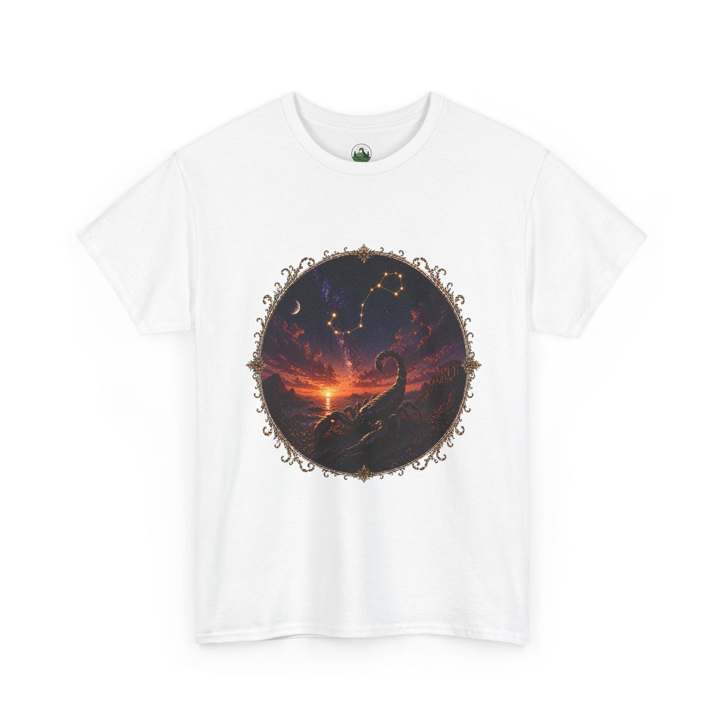 Scorpio Zodiac T-Shirt – Dark Scorpion Mystic Design | Intense Astrology Power Tee