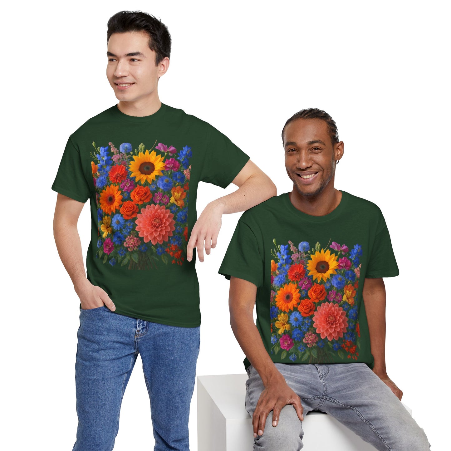 Garden Bouquet Flower T-Shirt – Summer Floral Aesthetic Tee
