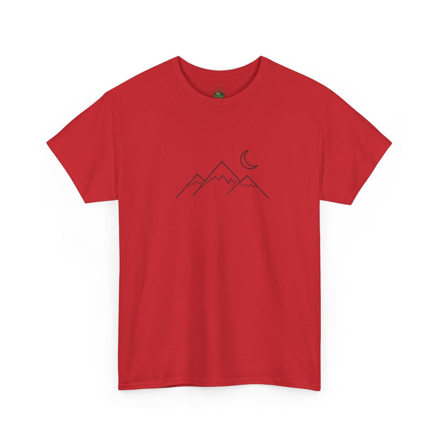 Mountain Moon T-Shirt – Minimalist Nature Night Aesthetic Tee